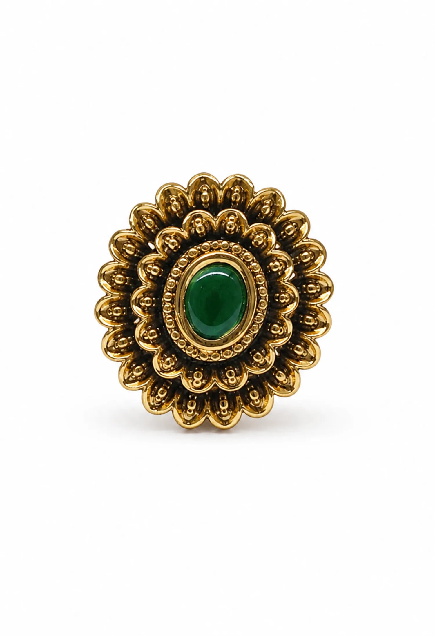 Emerald Bloom Ring