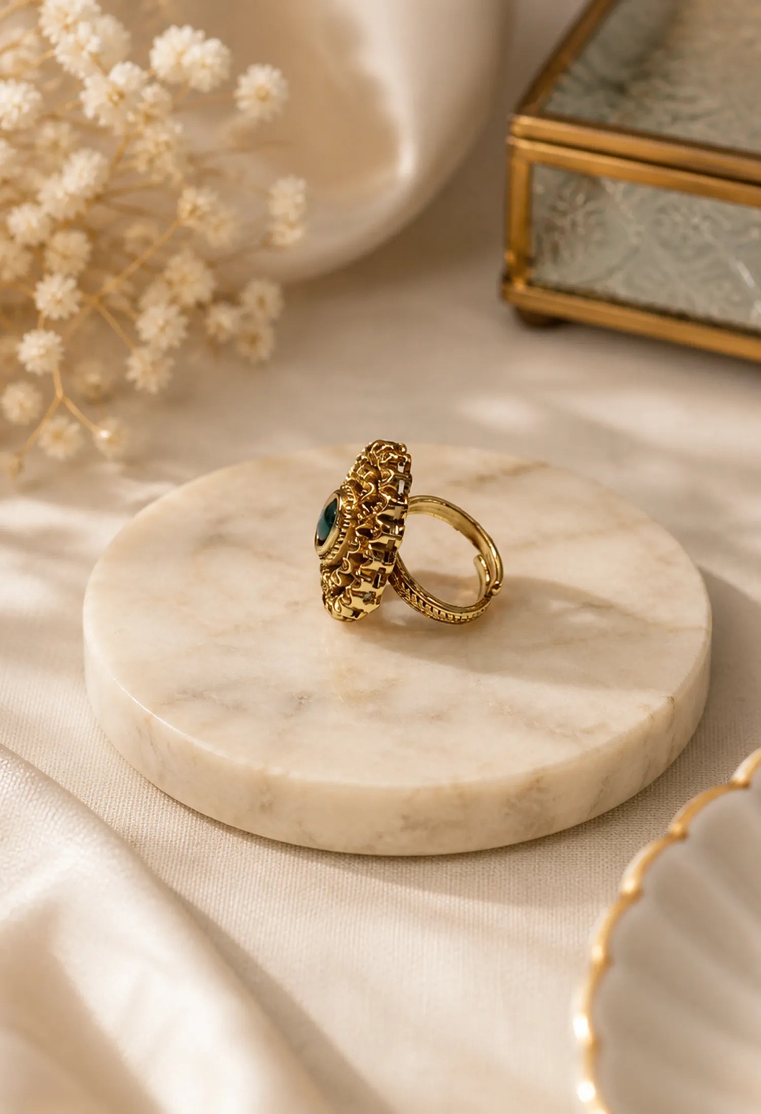 Emerald Bloom Ring