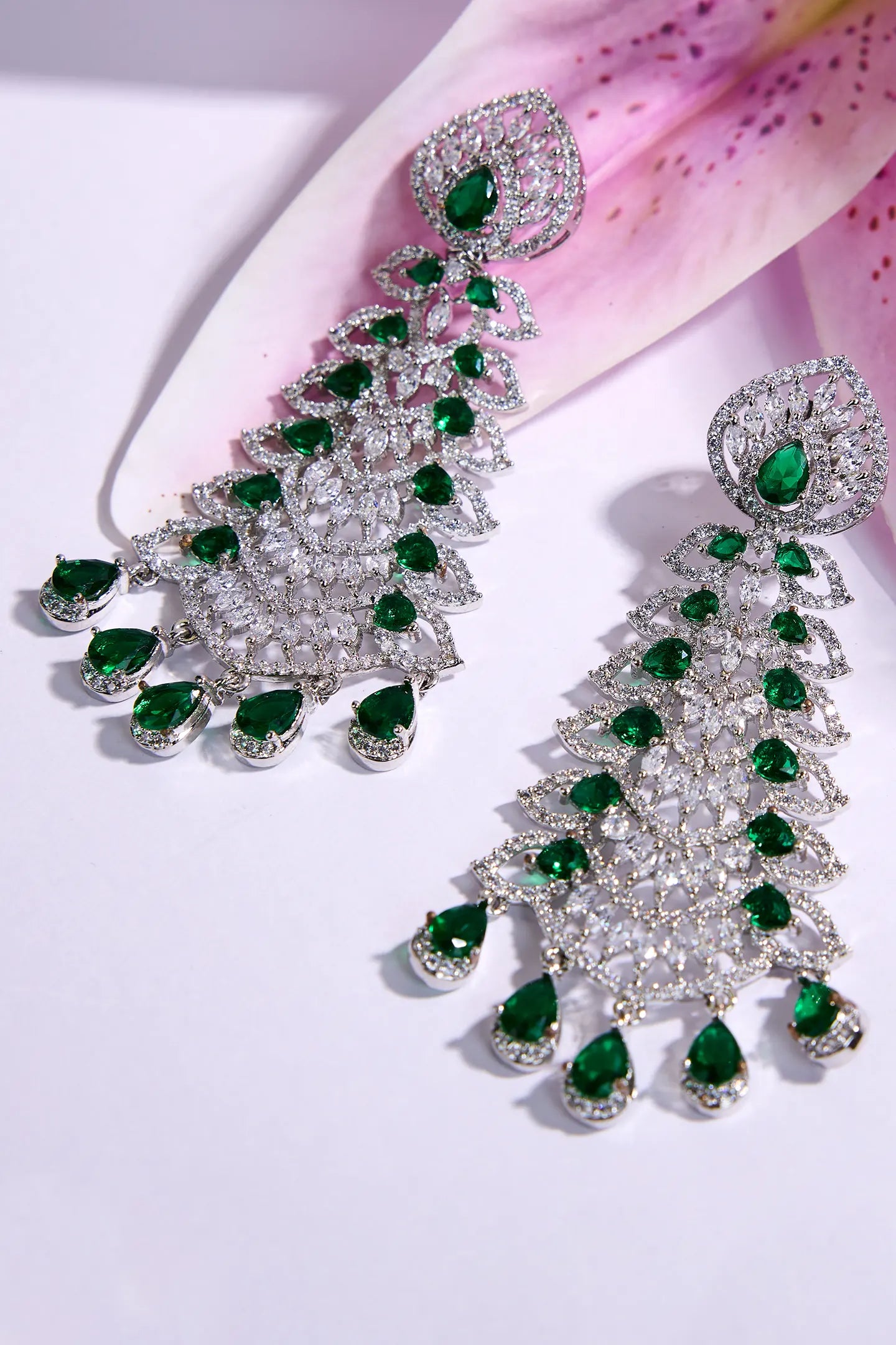 Emerald Sparkle Earrings