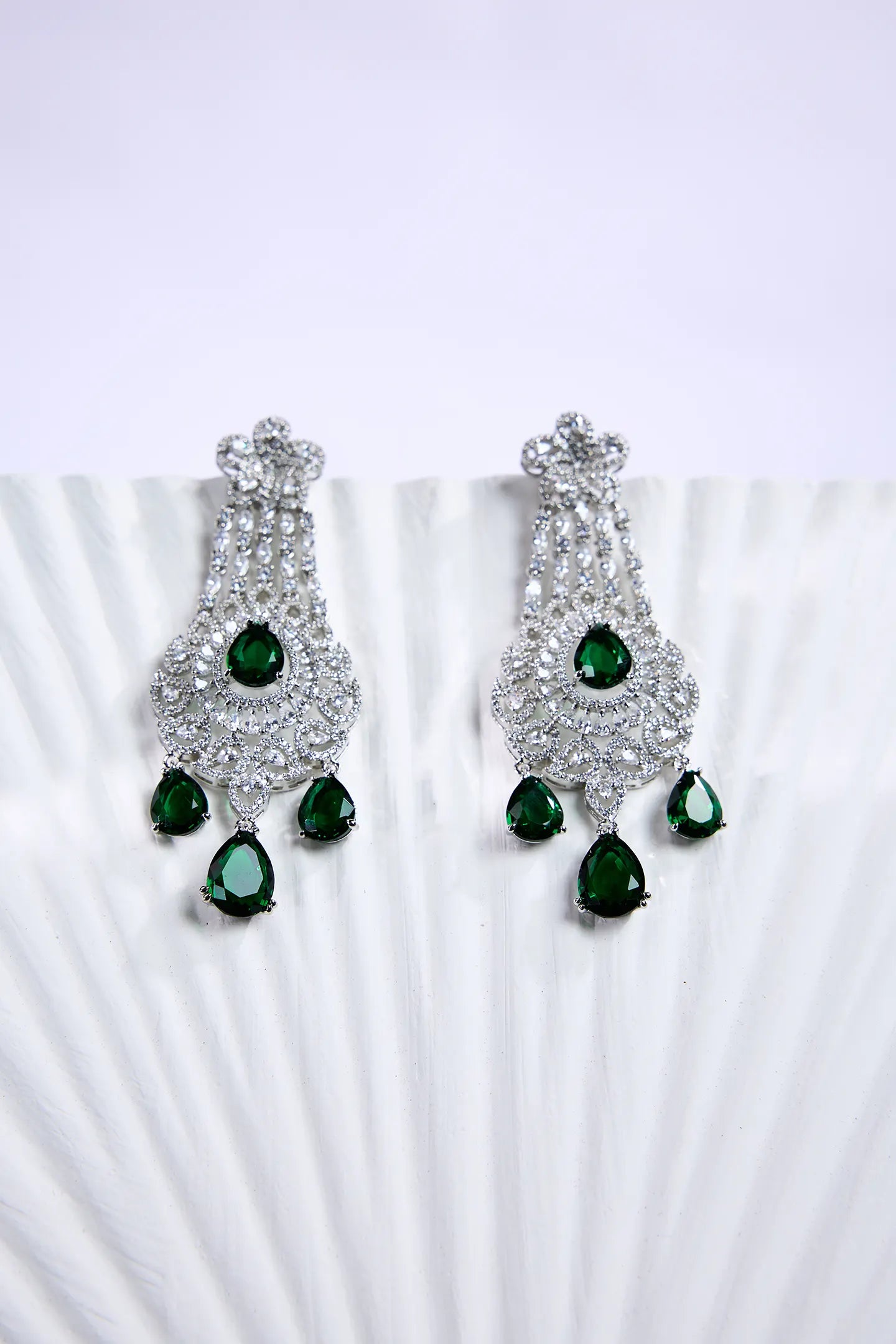 Graceful Green Elegance Earrings