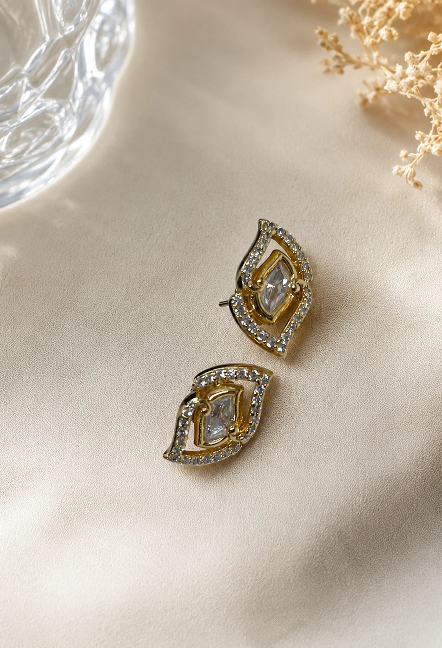 Celeste Leaf Studs
