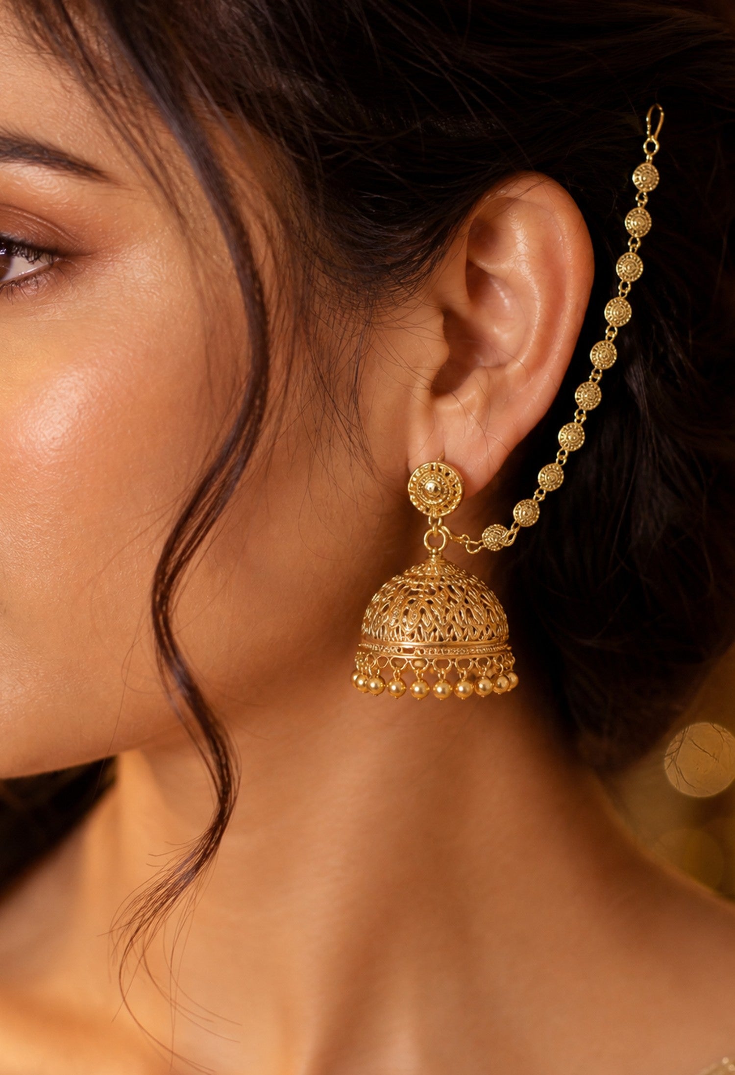 Sun Disc Heritage Ear Chain