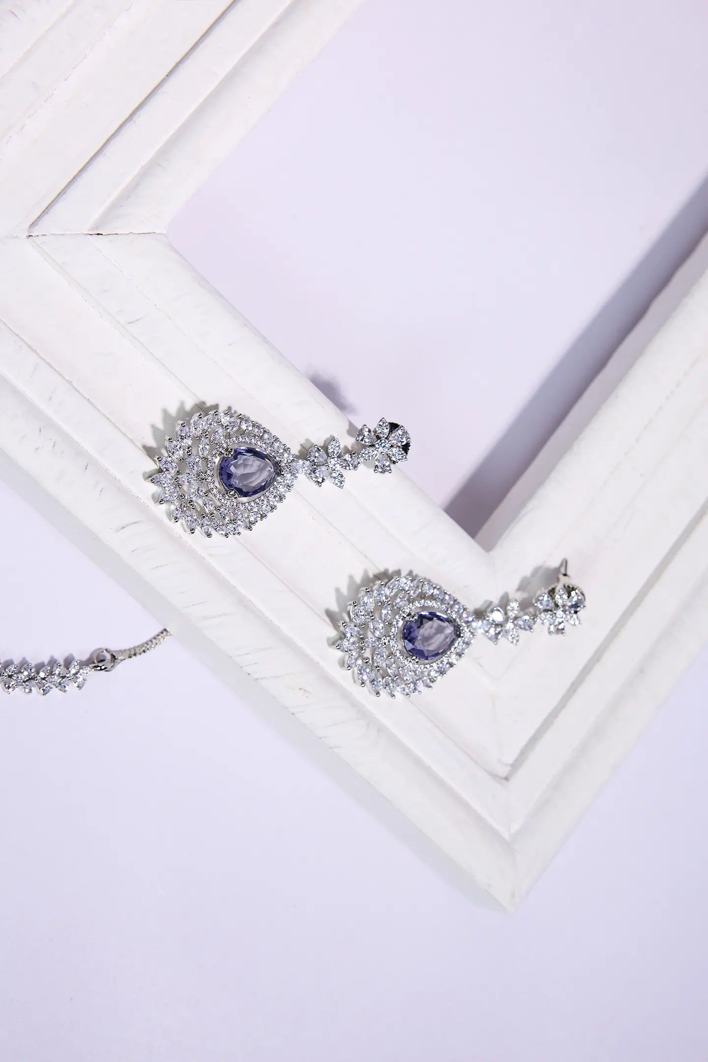 Luxurious Legacy CZ Stone Necklace & Earrings Collection