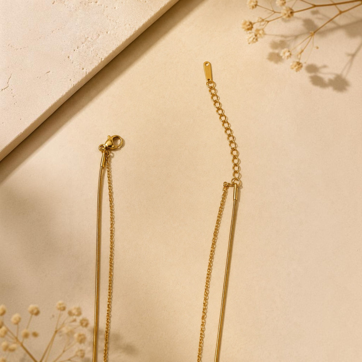 Lustre Duo Gold-Plated Layered Pendant Necklace