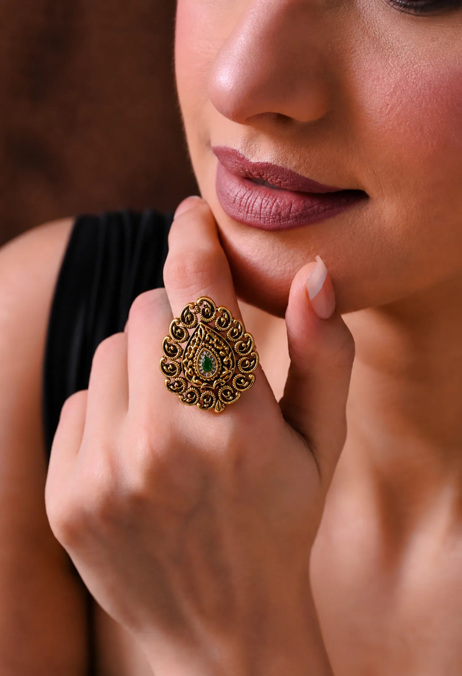 Royal Teardrop Ring