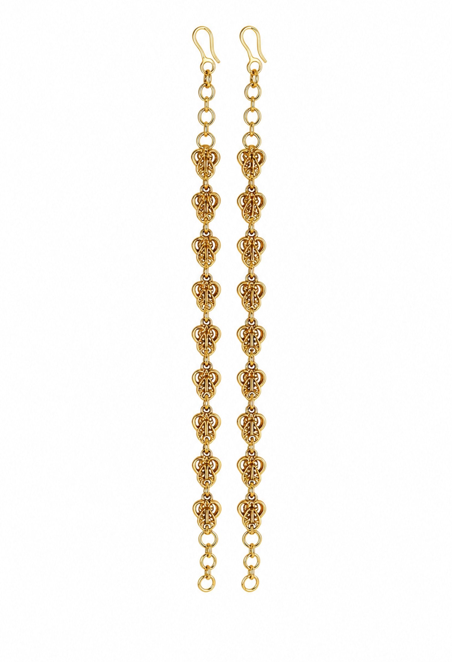 Royal Filigree Drop Ear Chain