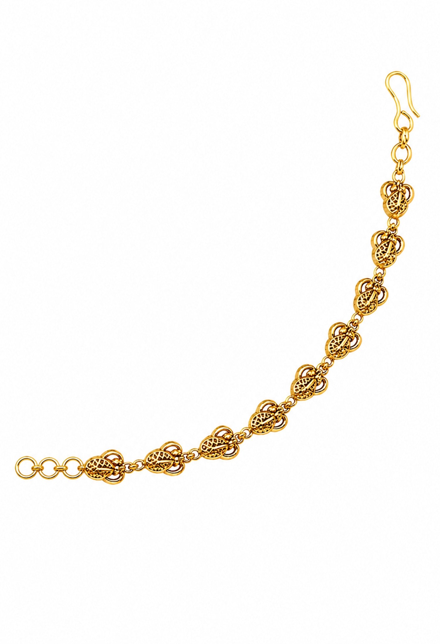 Royal Filigree Drop Ear Chain