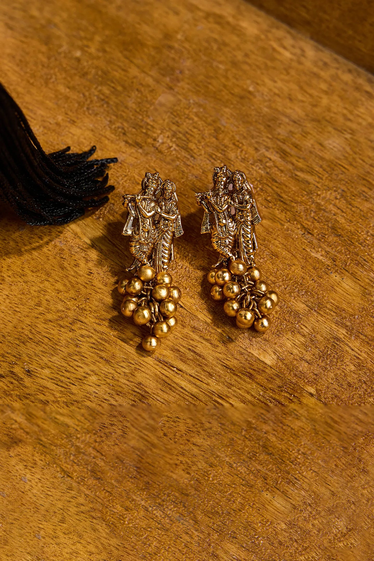 Divine Embrace Radha Krishna Earrings