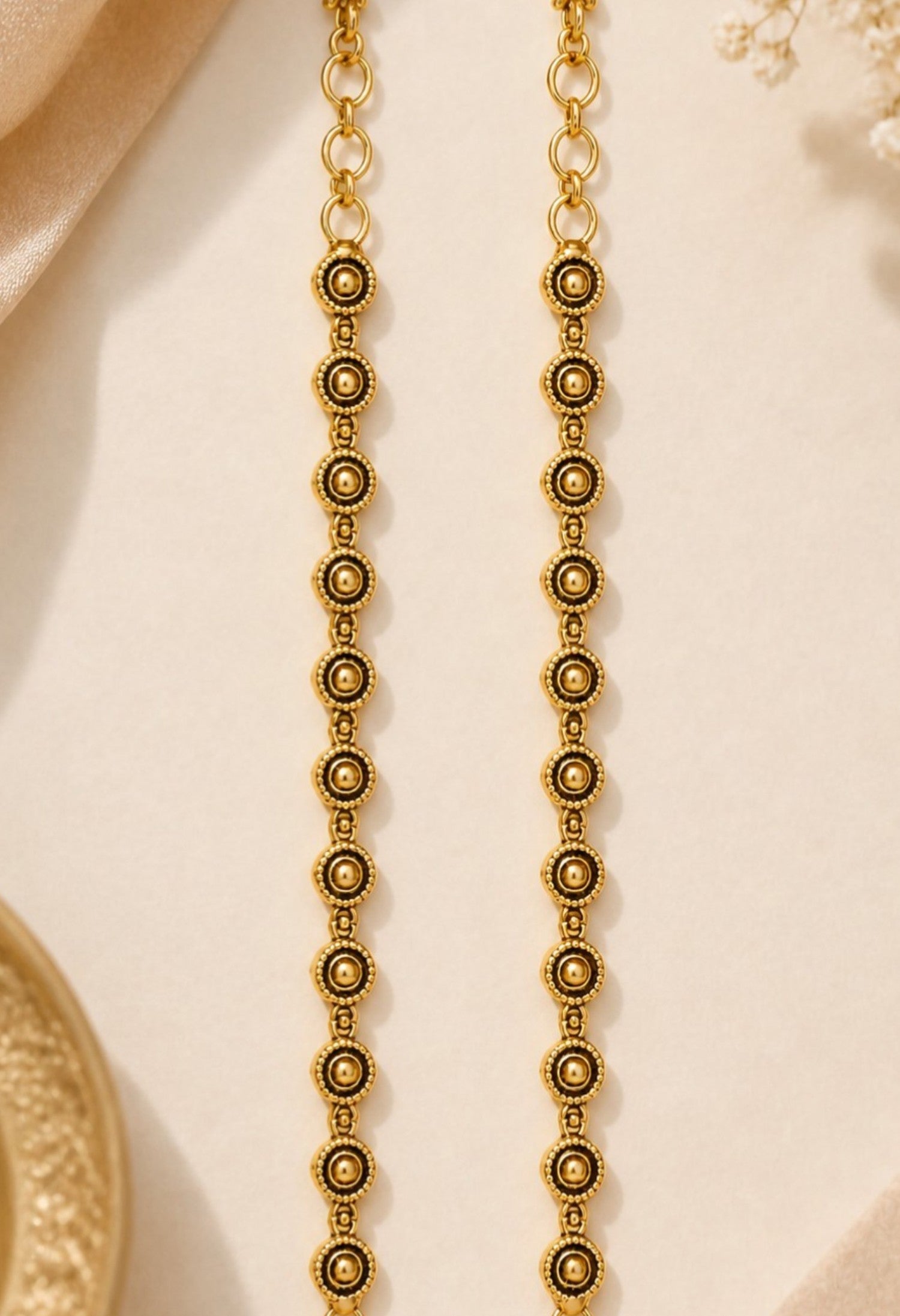 Classic Beaded Halo Ear Chain