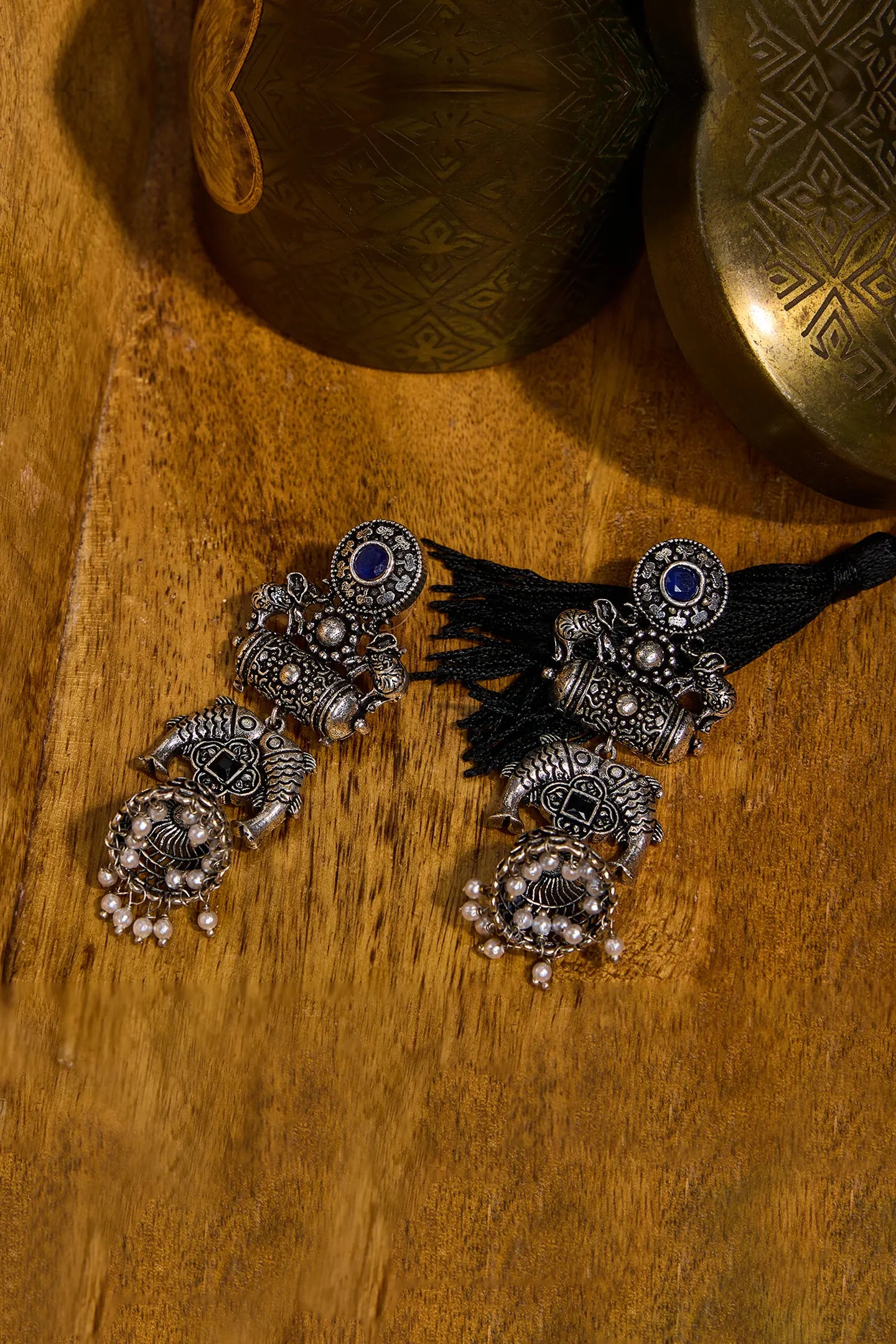 Mystical Oxidised Earrings