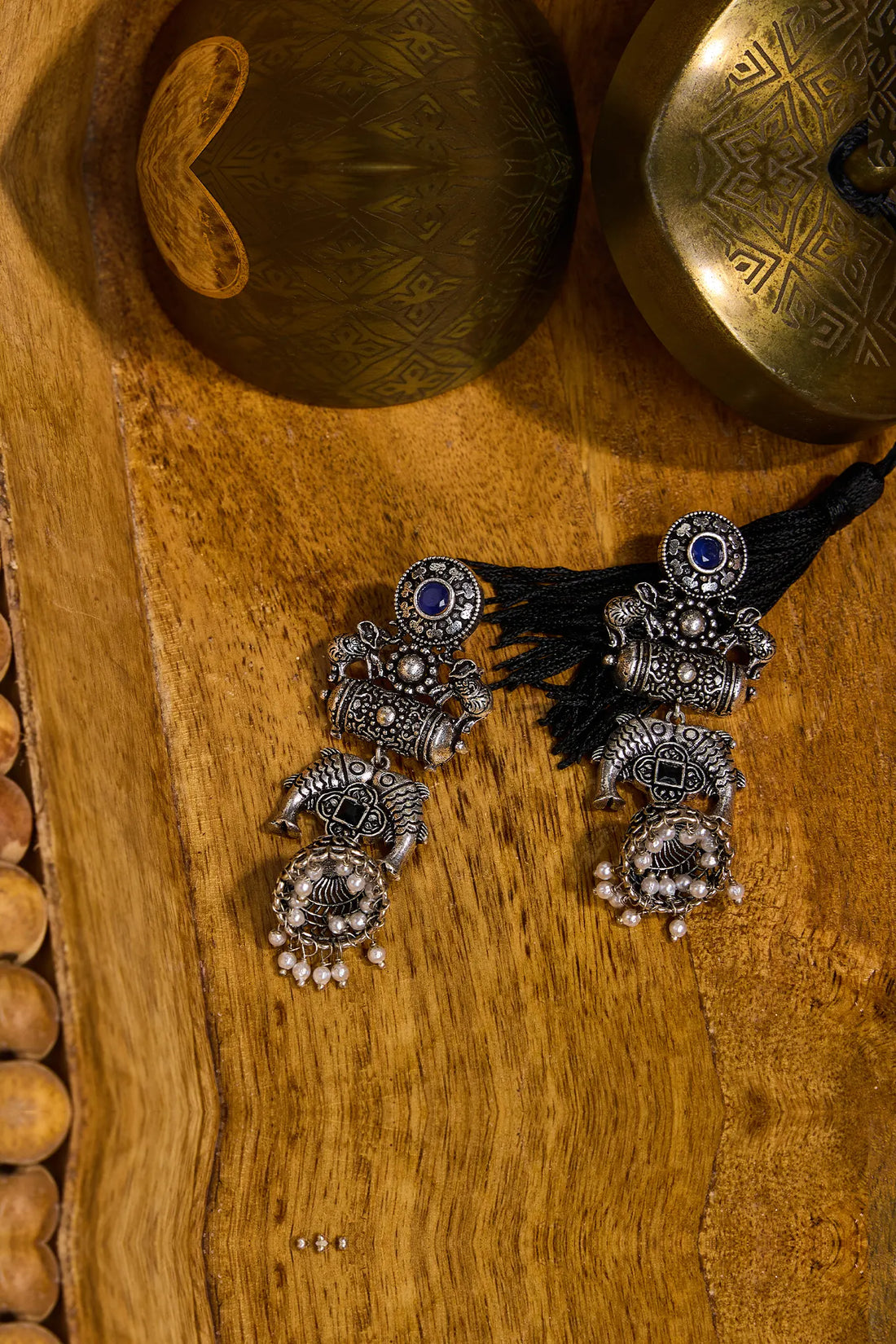 Mystical Oxidised Earrings