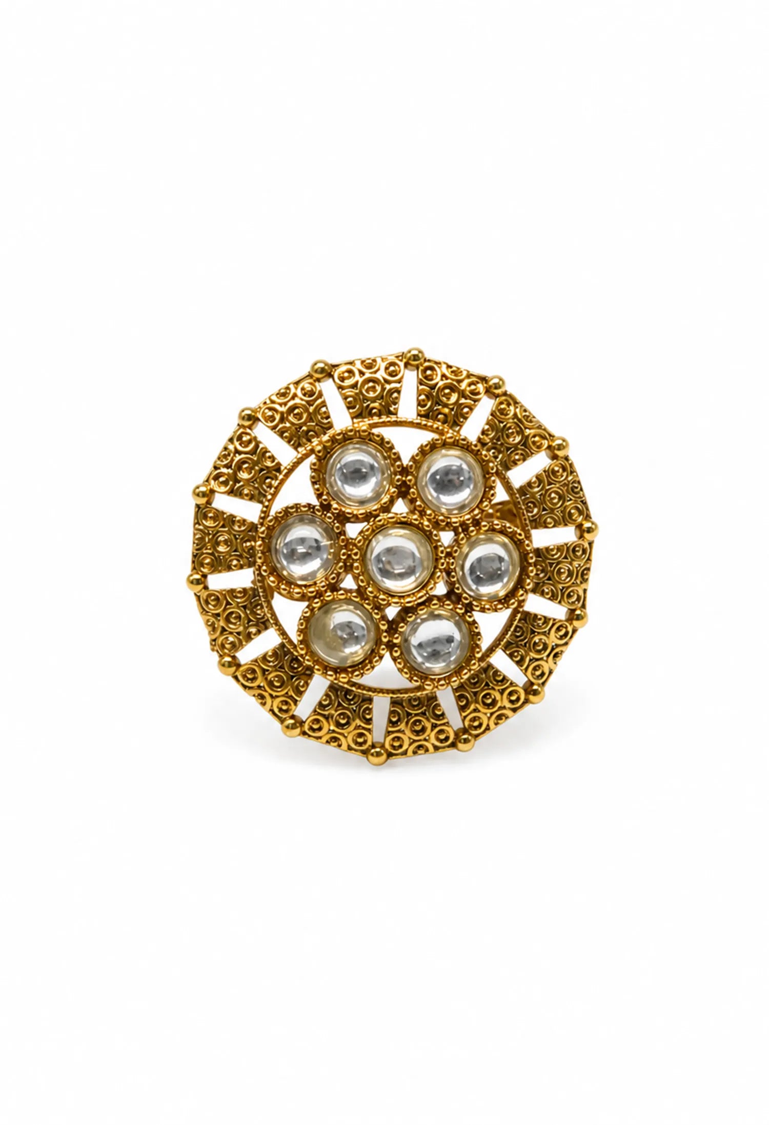 Sunburst Crystal Ring