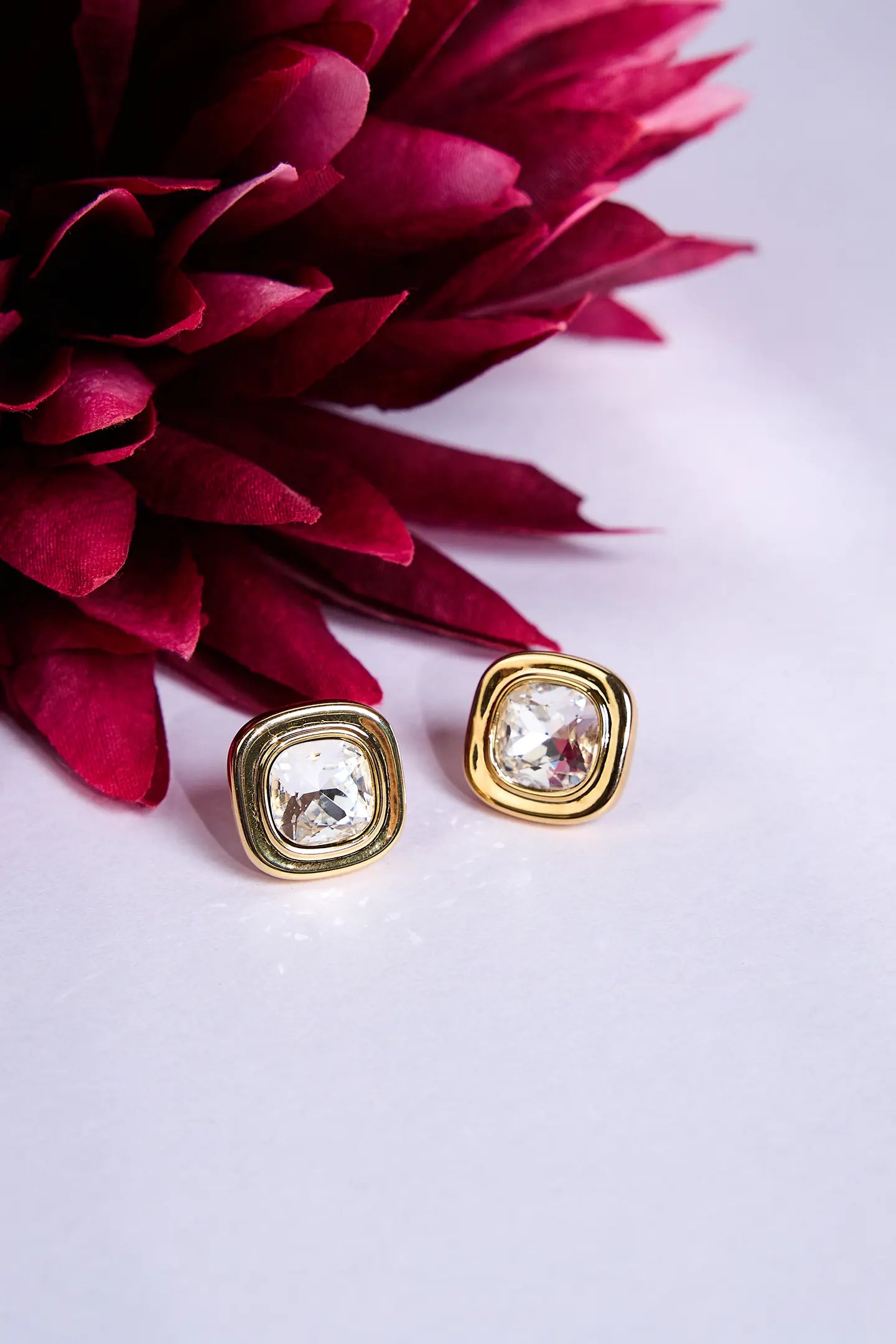 Square Glamour studs