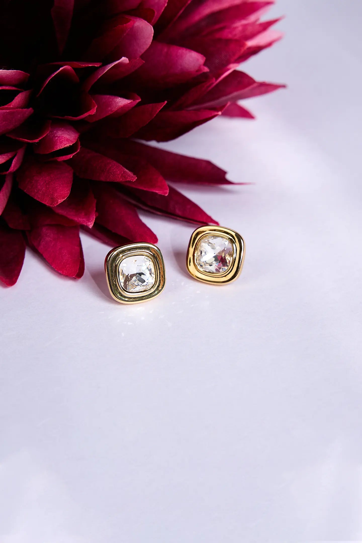 Square Glamour studs