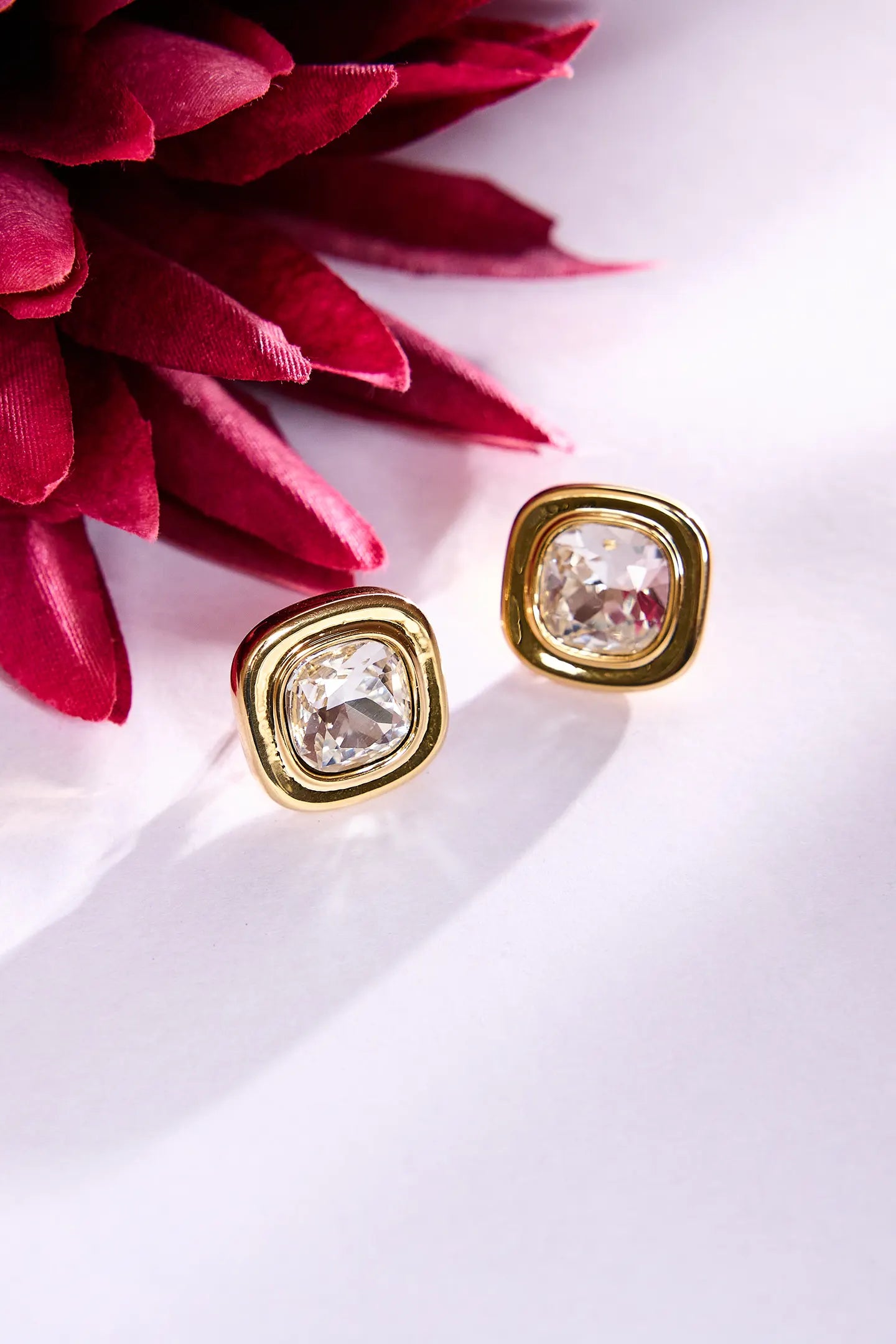 Square Glamour studs