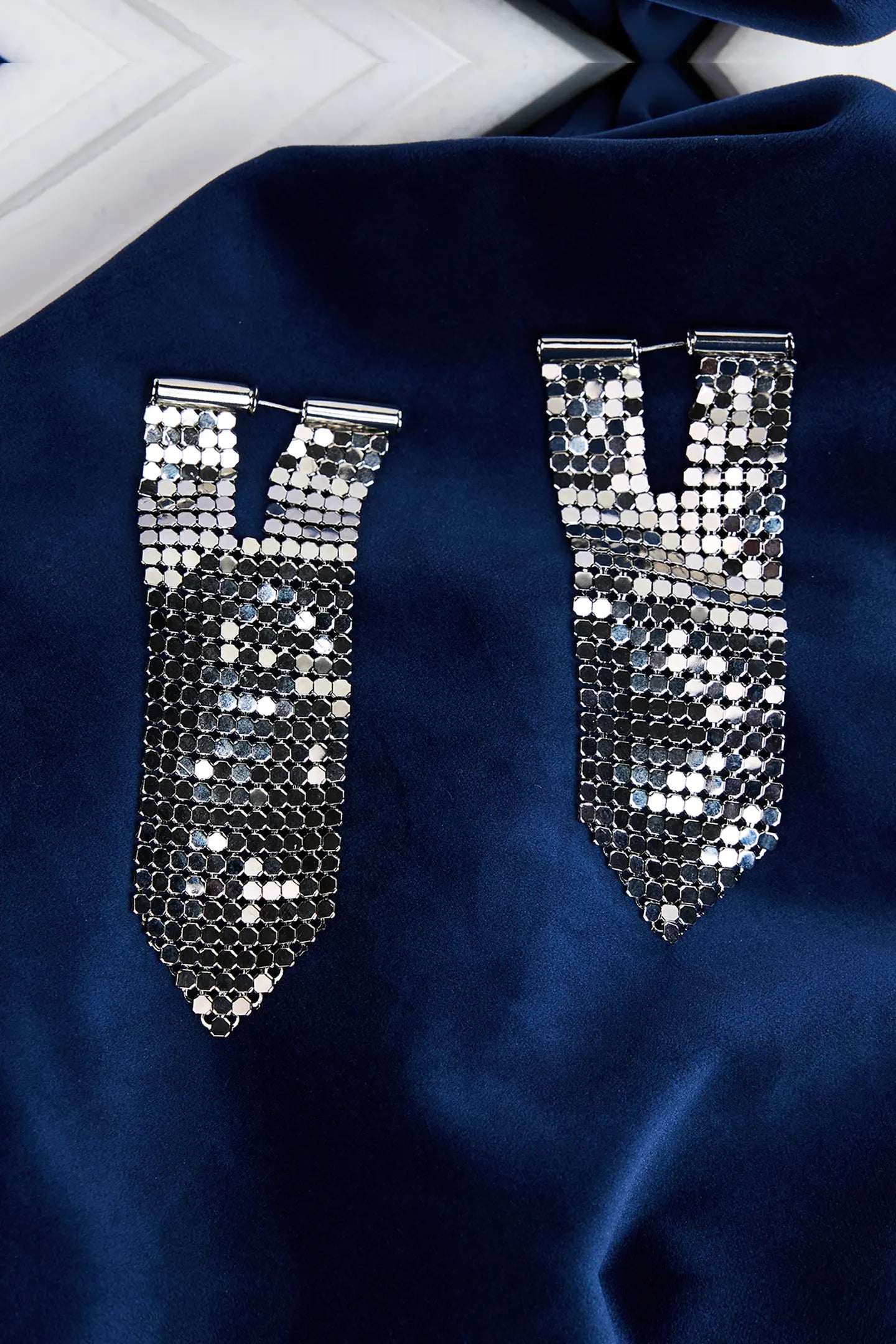 Silver Fringe Earrings