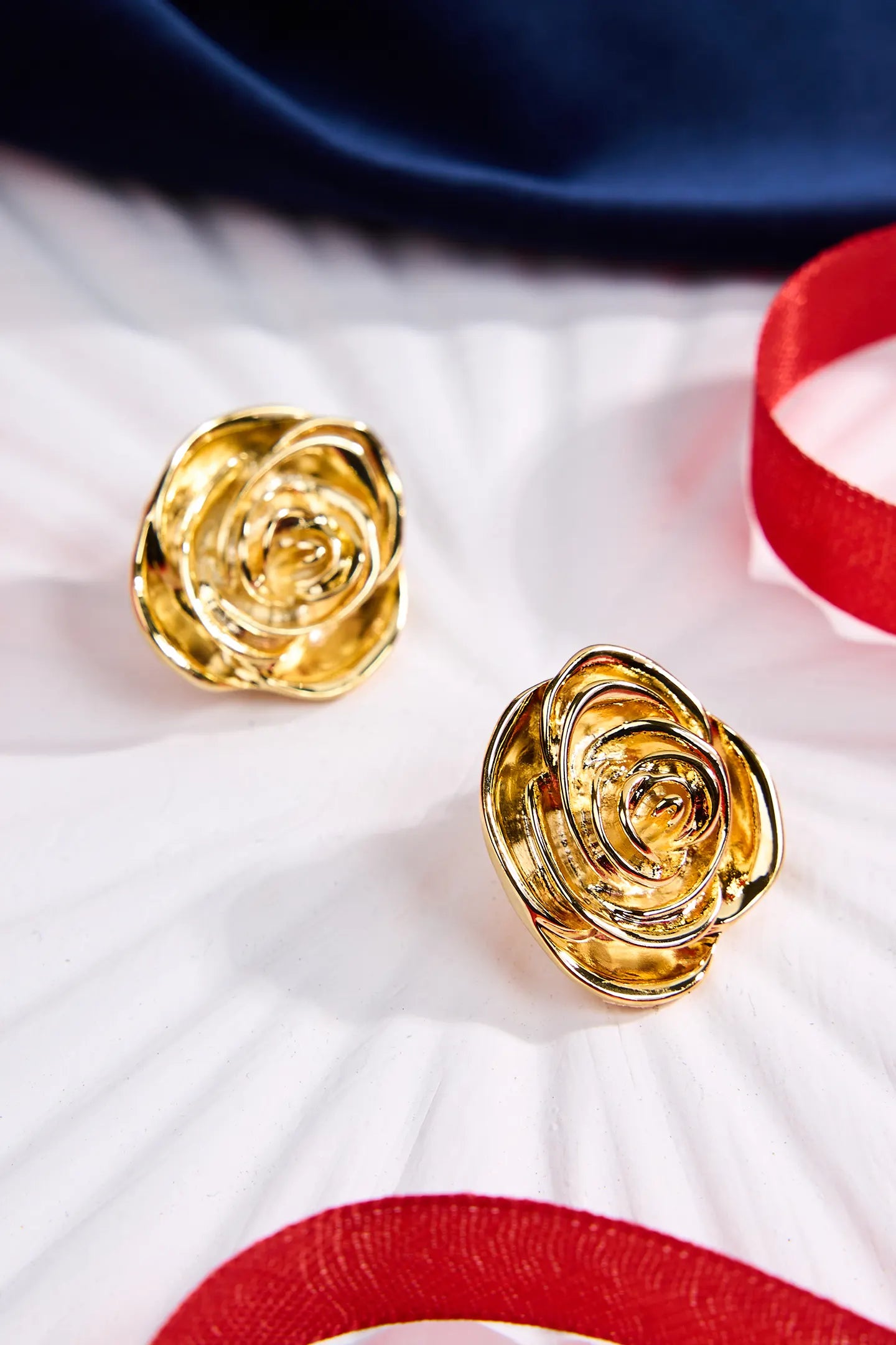Golden Rose Glow Earrings