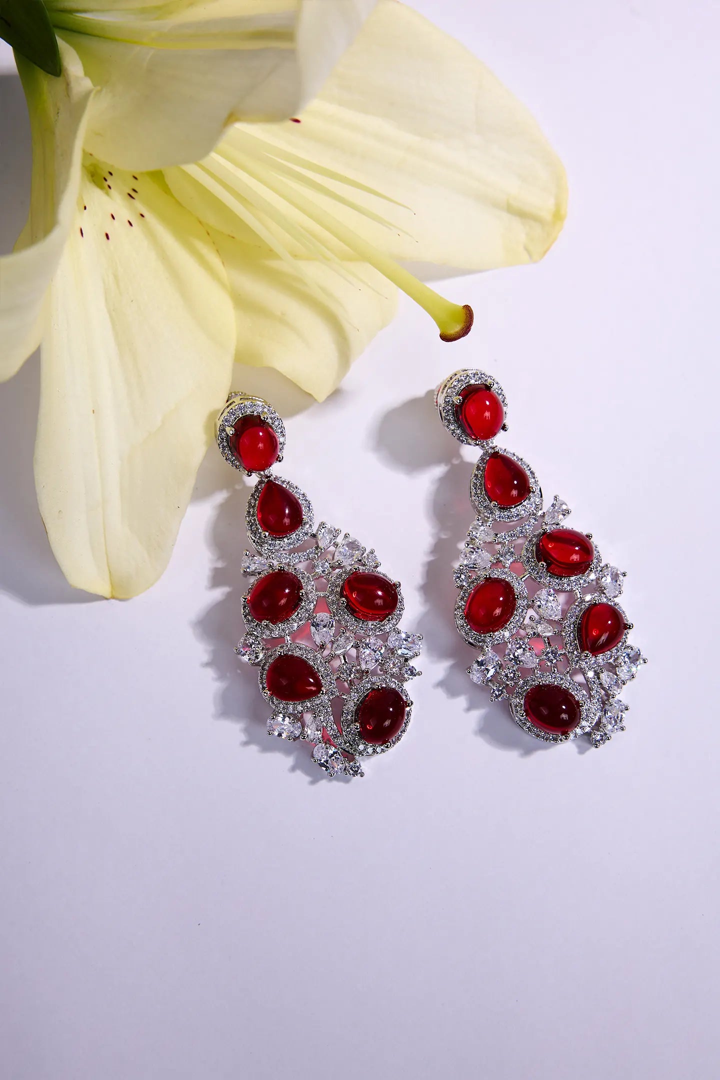 Radiant Red Timeless Sophistication Earrings