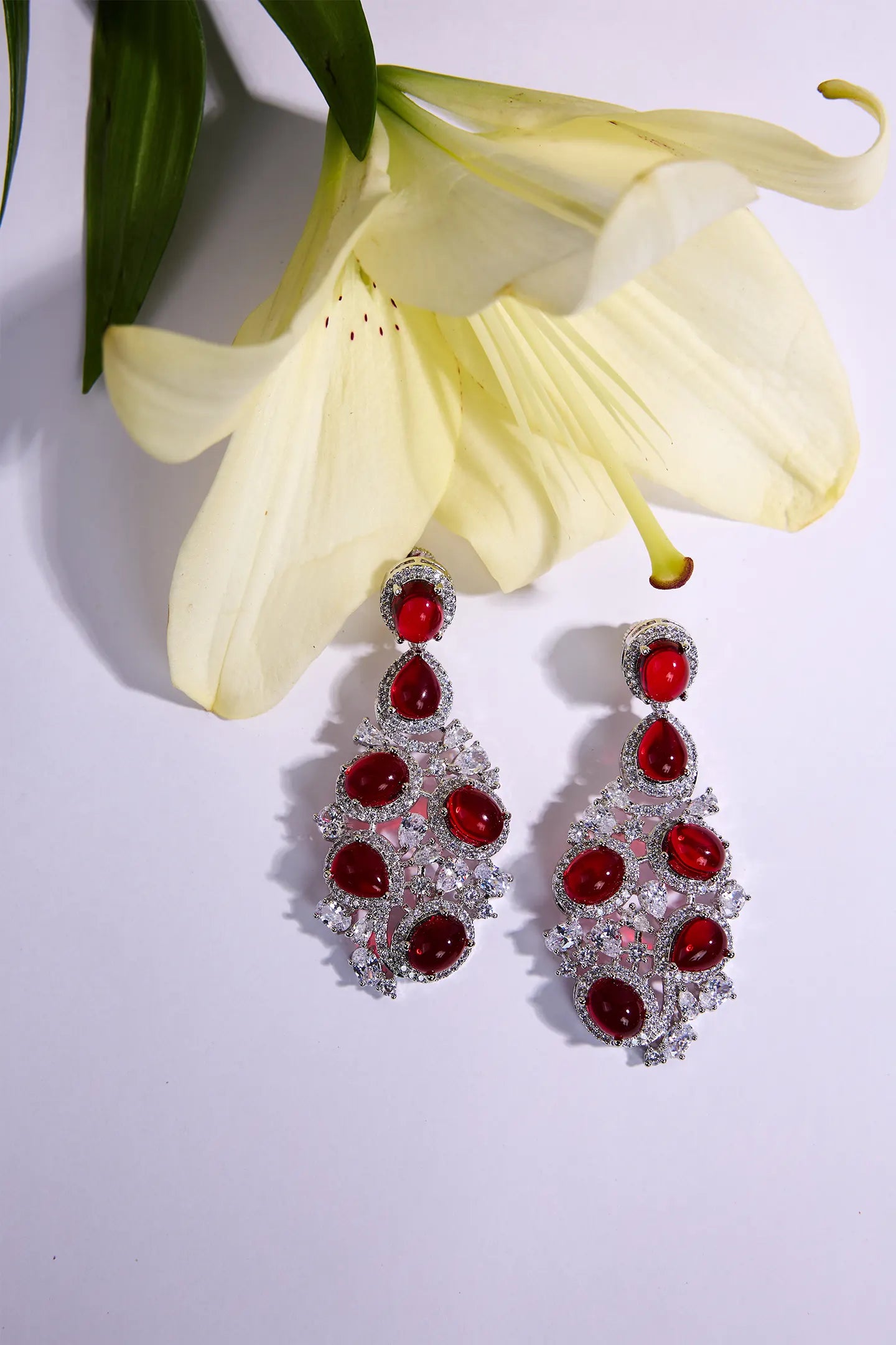 Radiant Red Timeless Sophistication Earrings