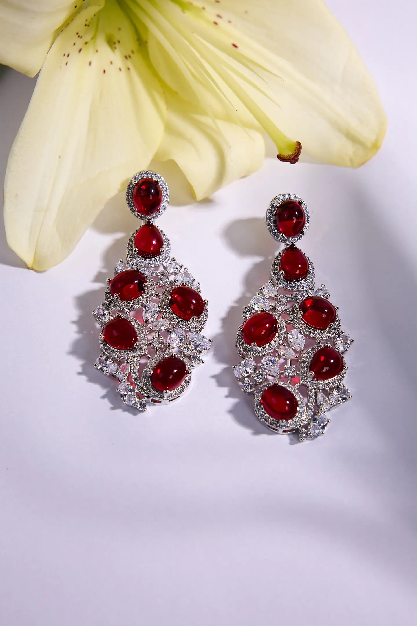 Radiant Red Timeless Sophistication Earrings