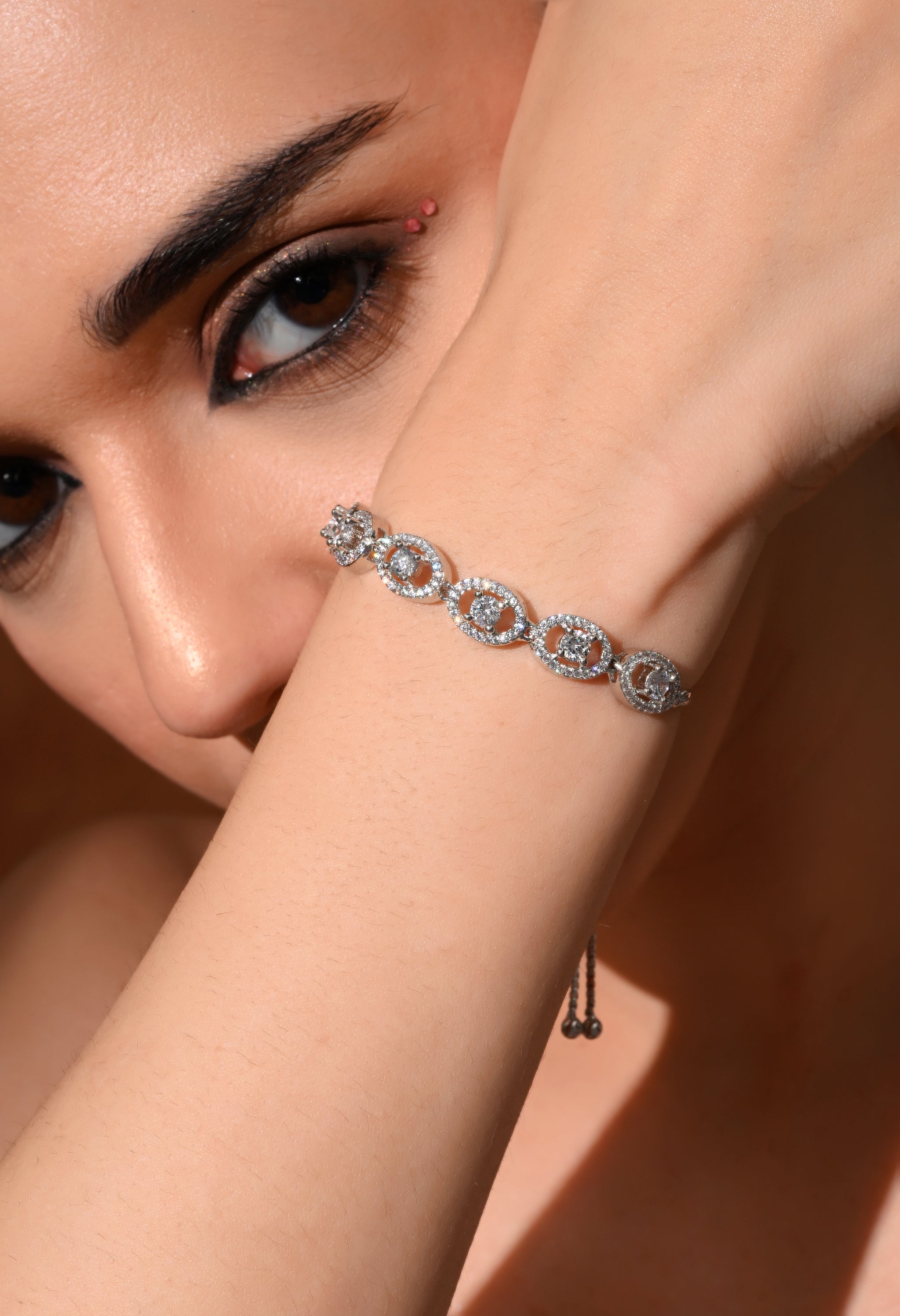 Silver Halo Grace Bracelet