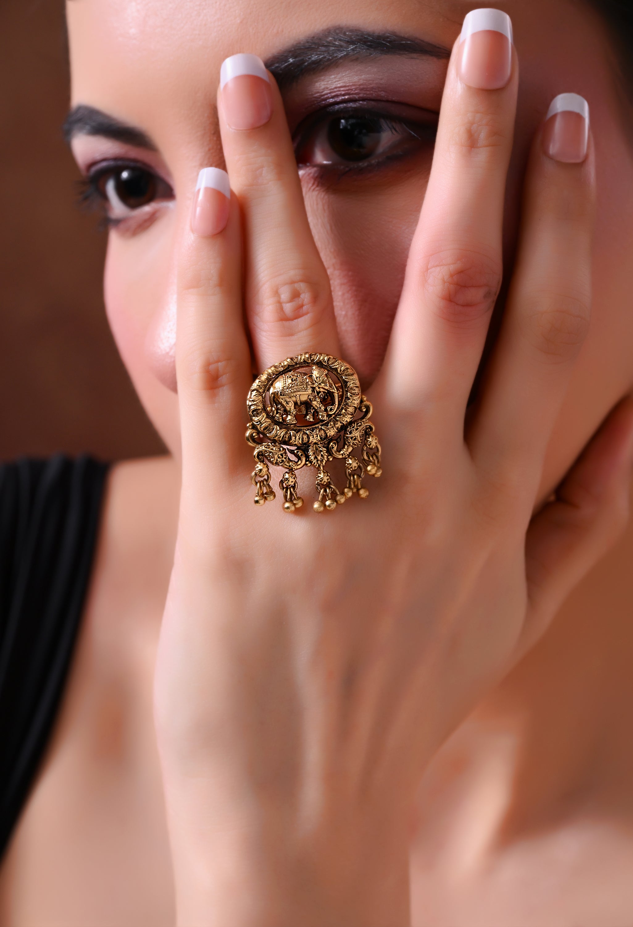 Heritage Elephant Charm Ring