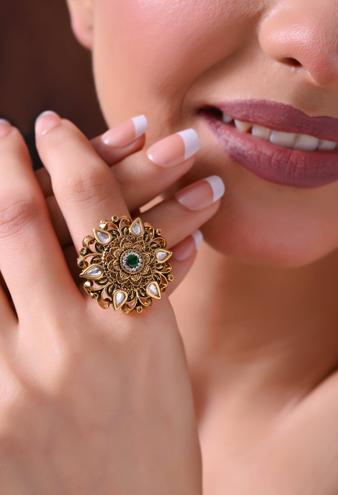 Emerald Sunflare Ring