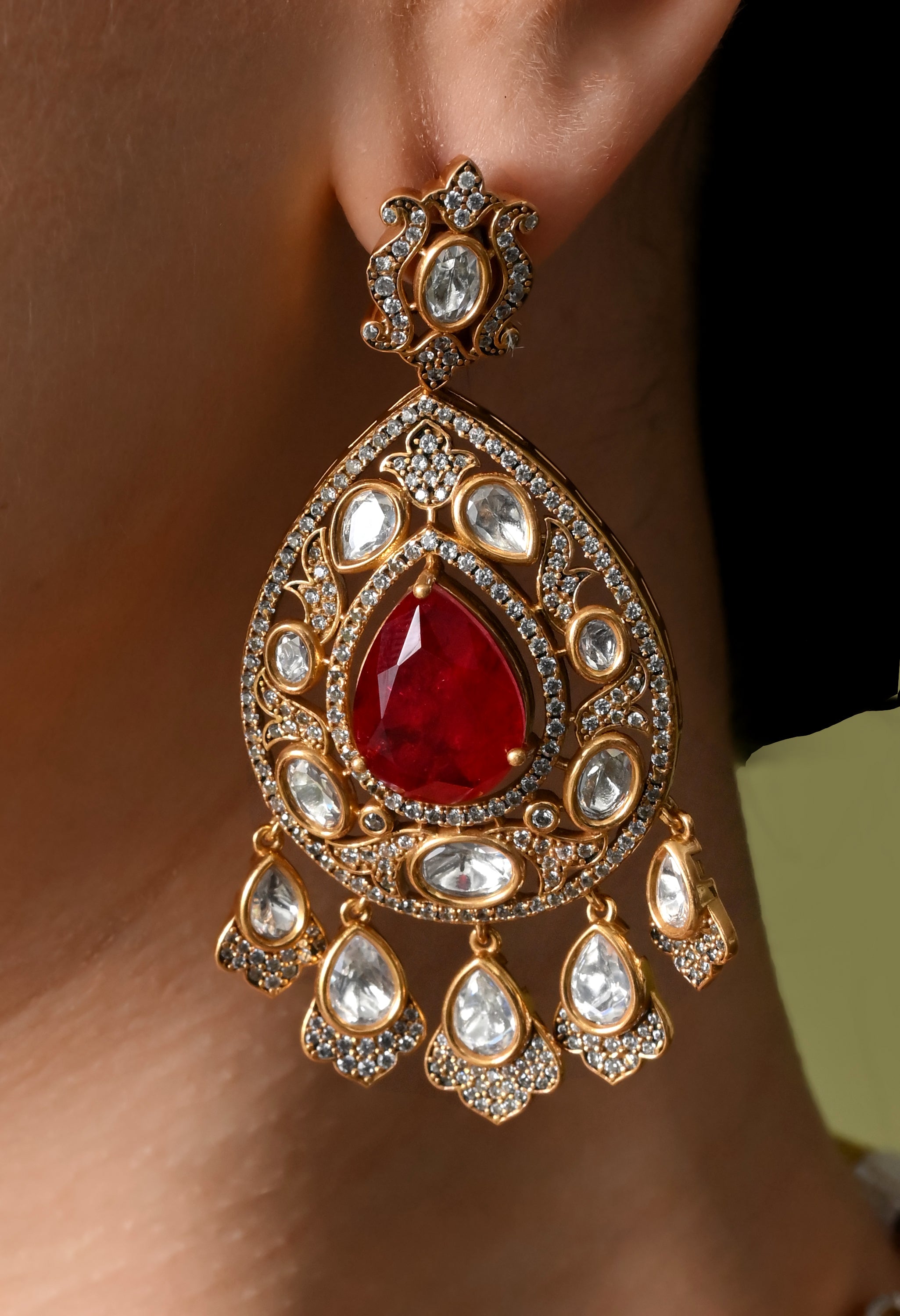 Royal Ruby Queen Bridal Set