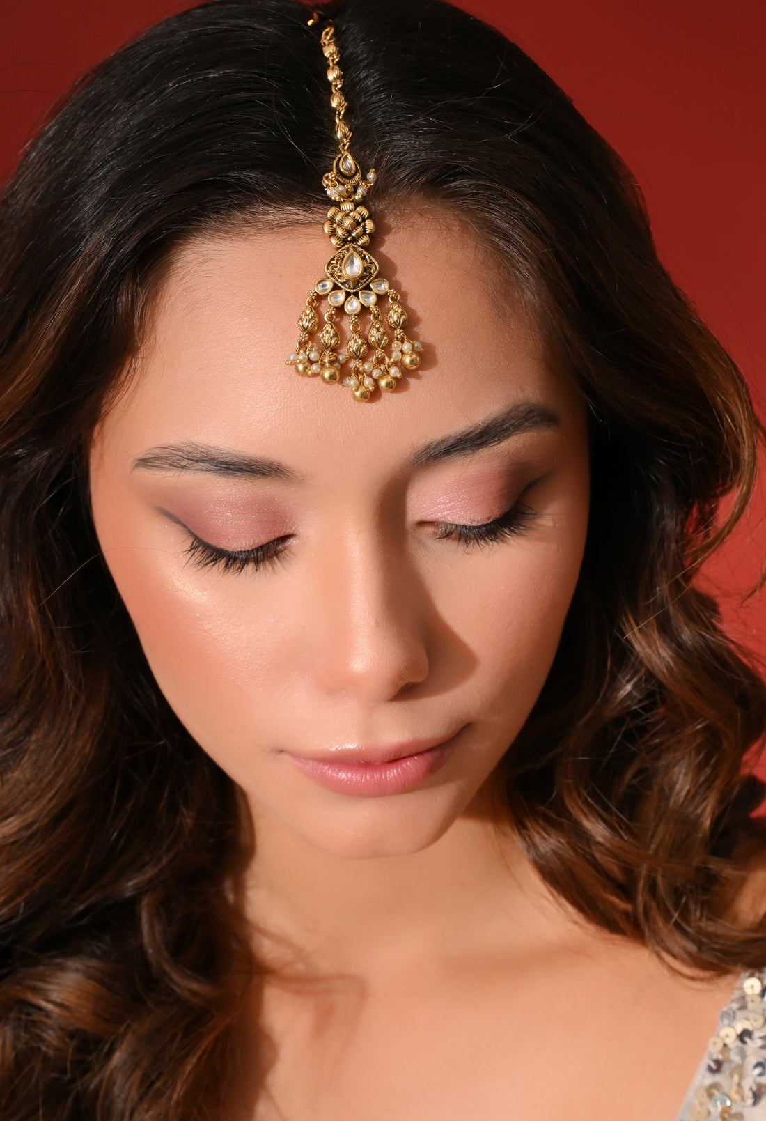 Safa Pearl Maang Tikka