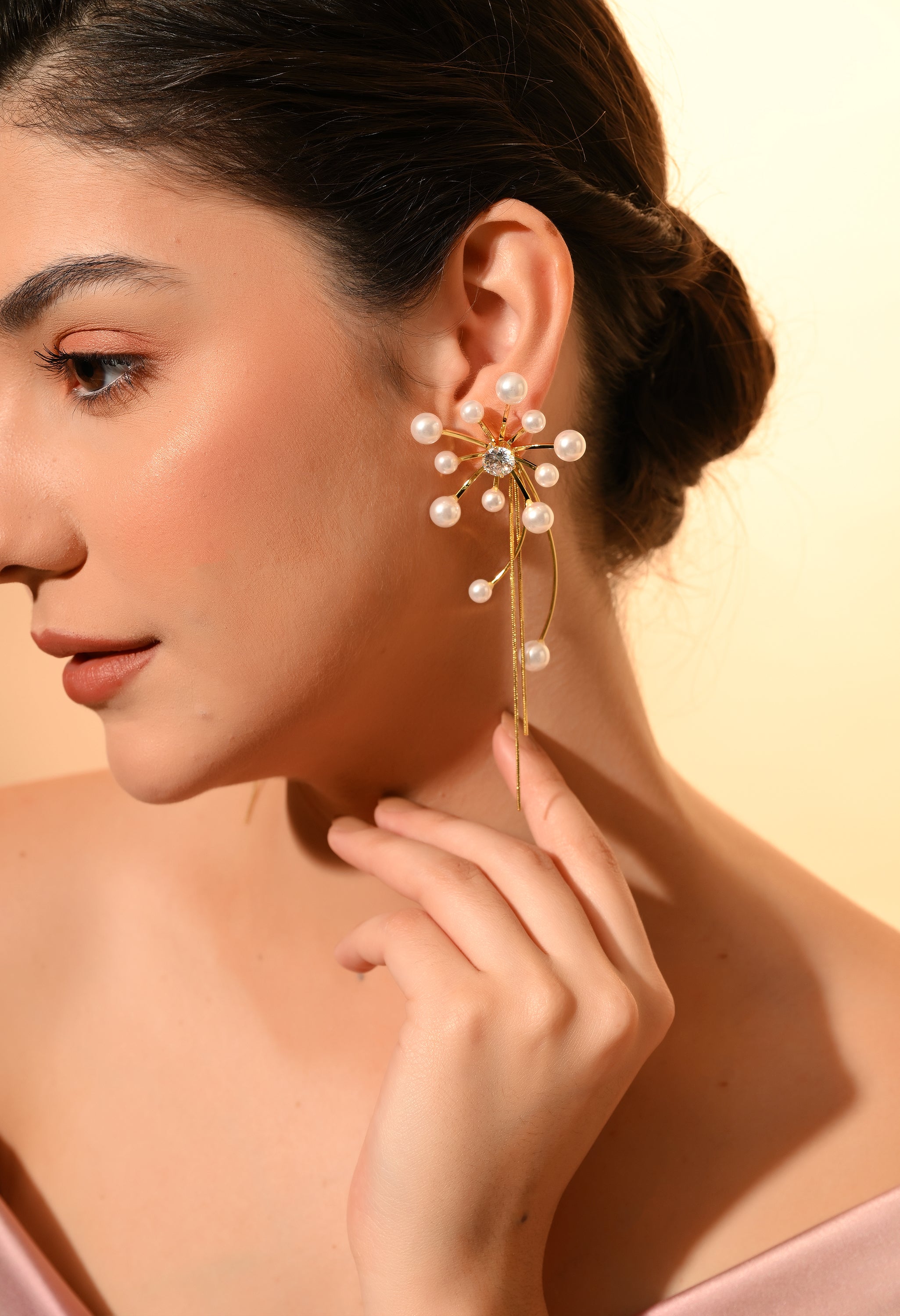 Pearl Radiance Statement Earrings