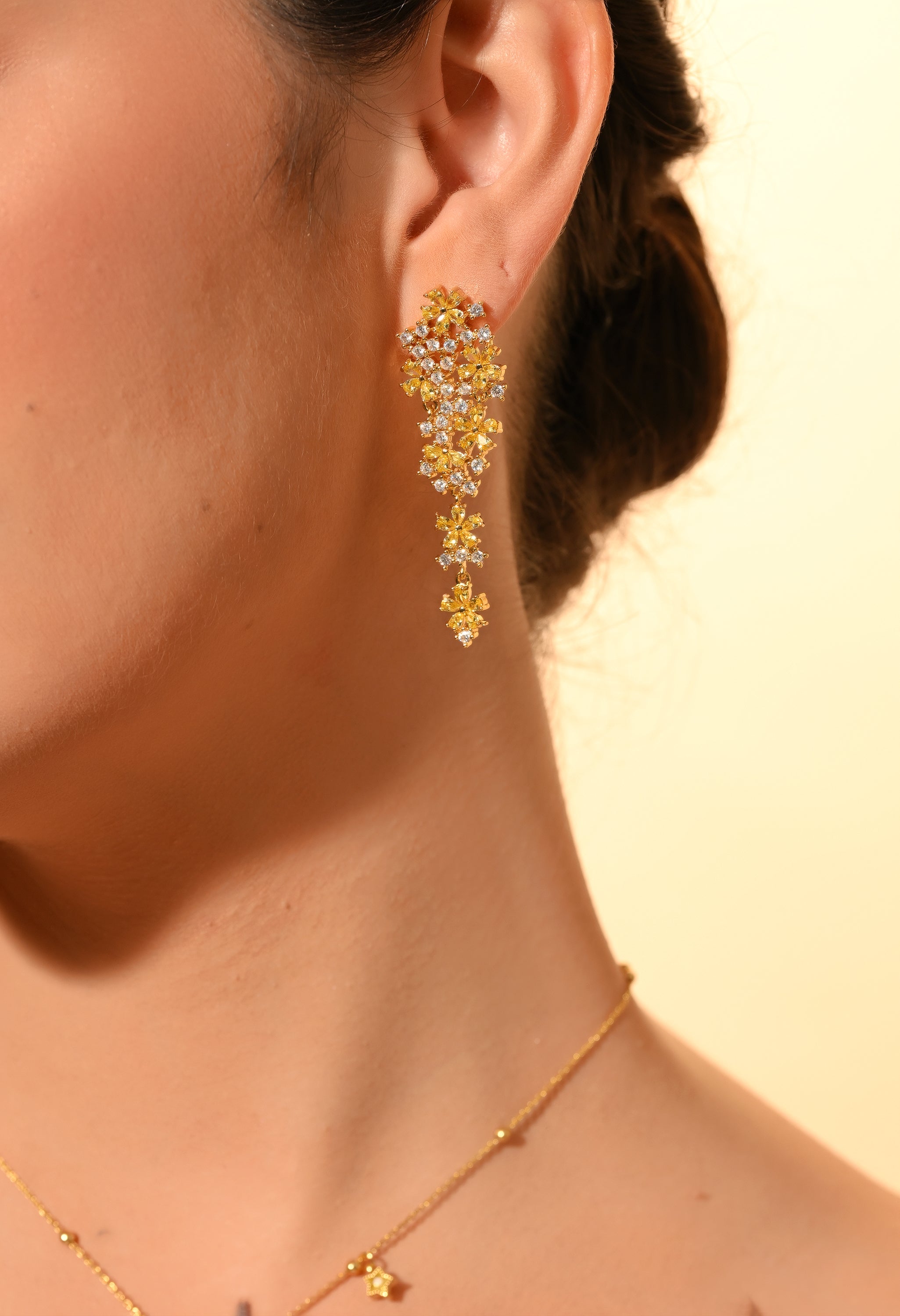 Golden Cascade Jewelry Set