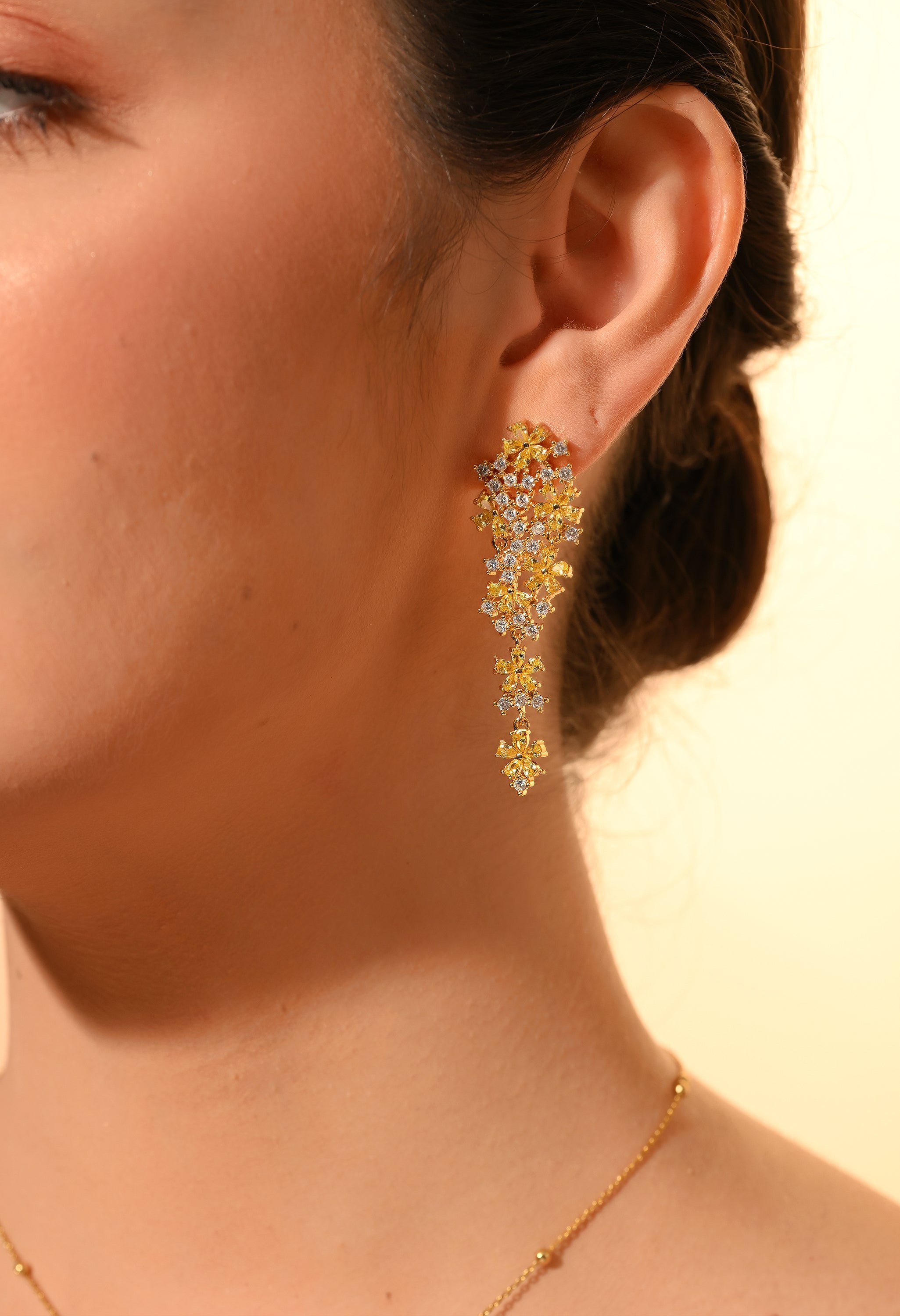 Golden Cascade Jewelry Set