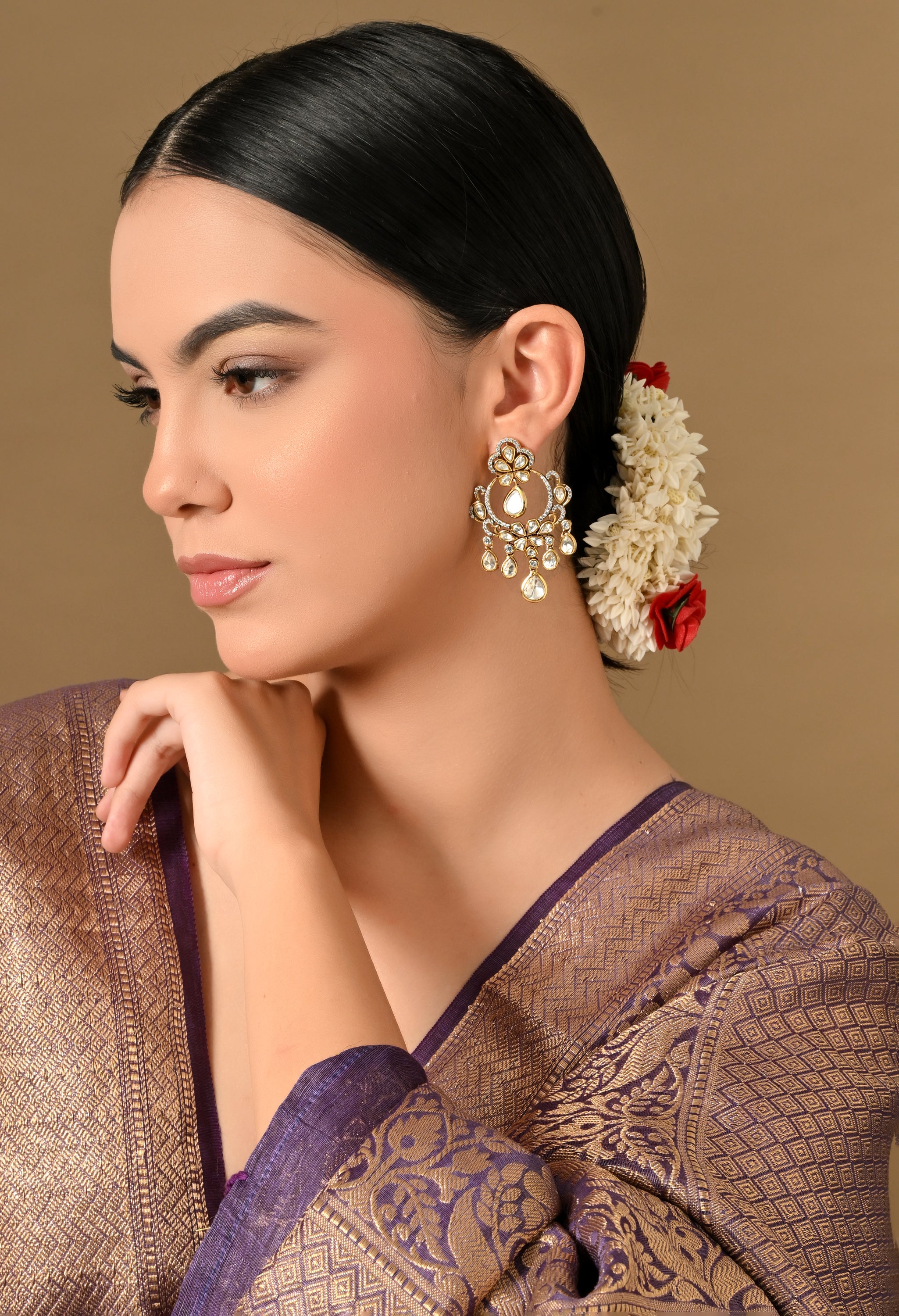 Royal Glow Kundan Drop Earrings