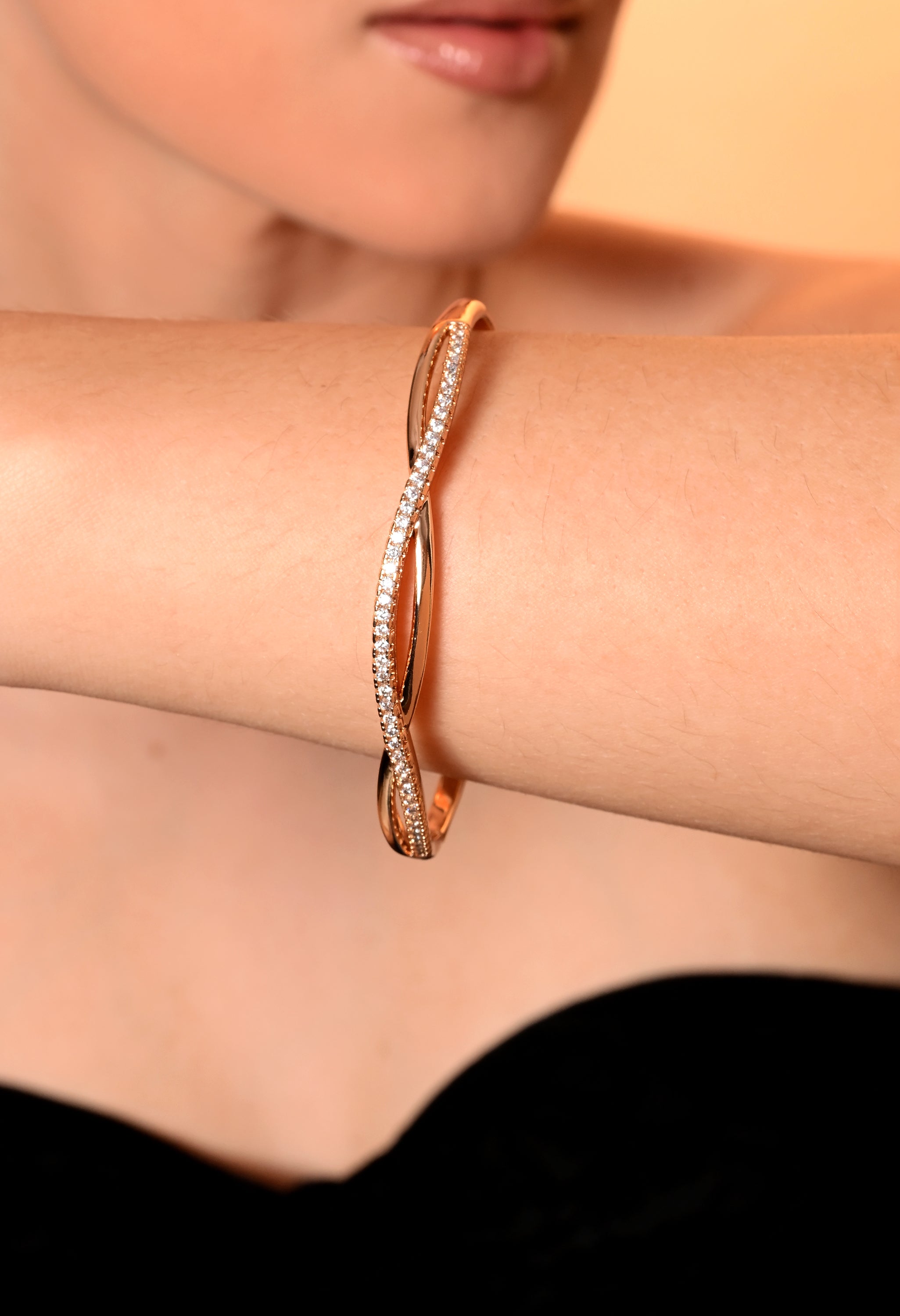 Infinity Grace Diamond Bangle
