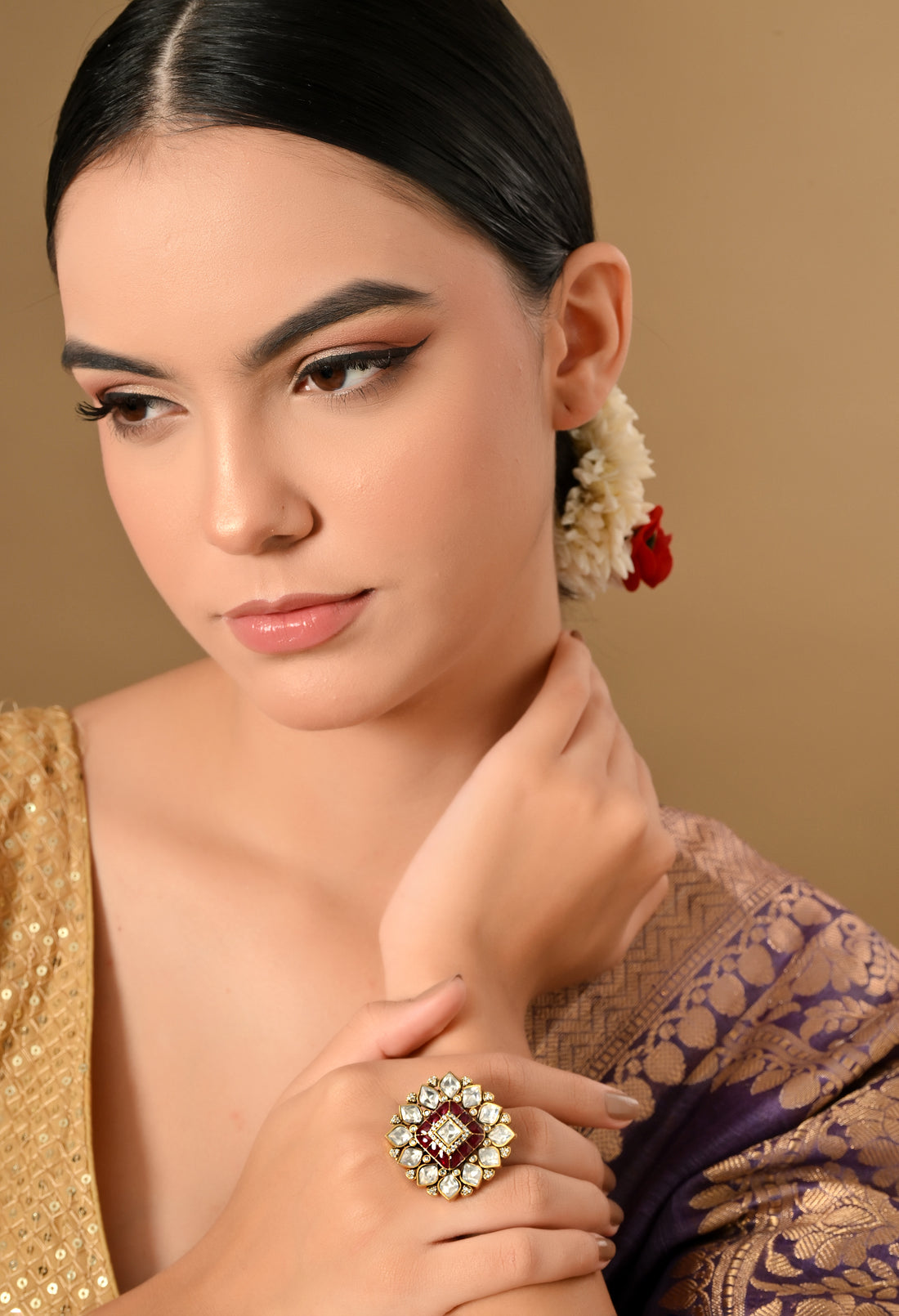 Stunning Royal Blossom Statement Ring