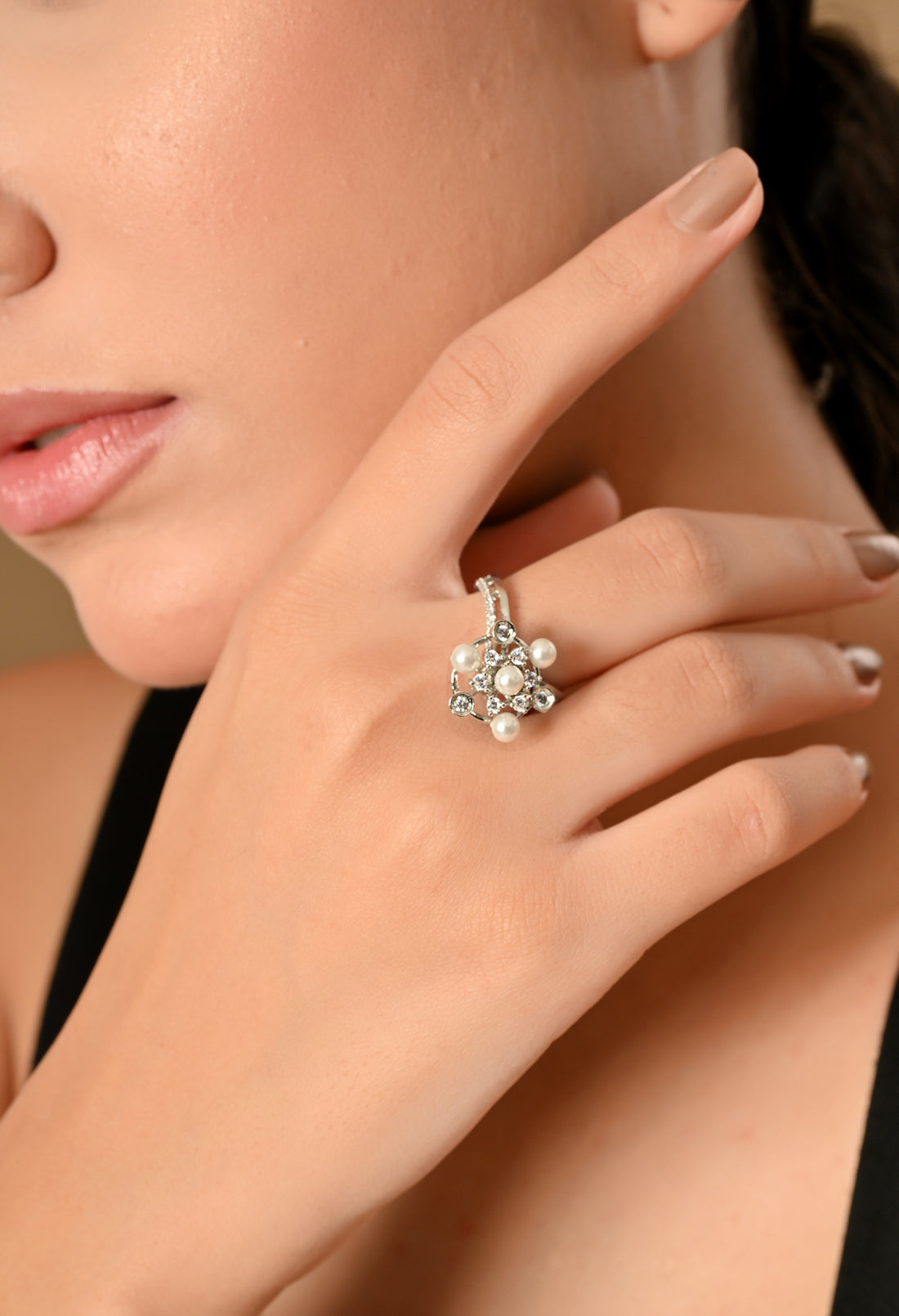 The Enchanted Pearl Star Ring