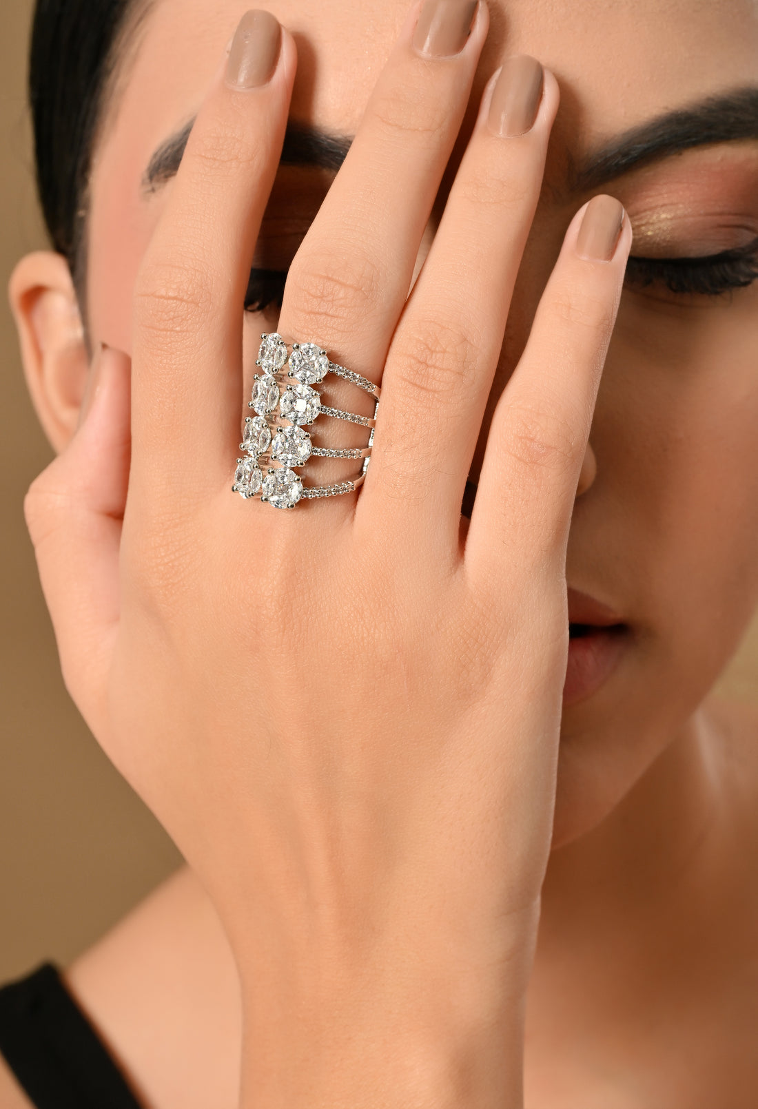 Starlit Radiance Statement Ring