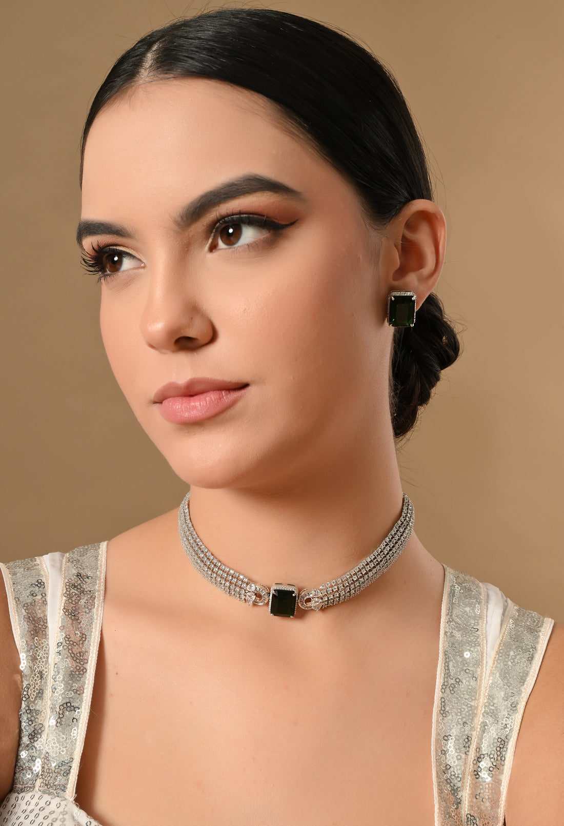 Charming Emerald Elegance jewelry set