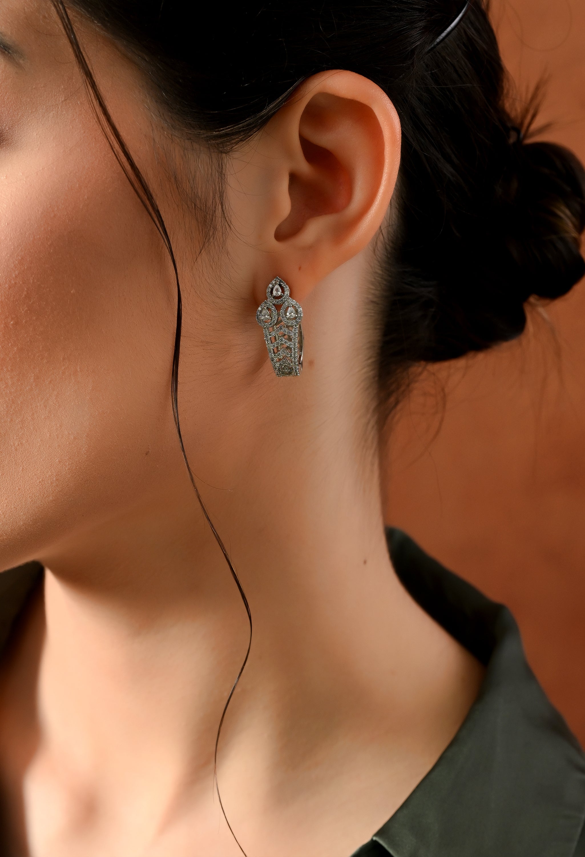 Radiant Spark Diamond Drop Earrings