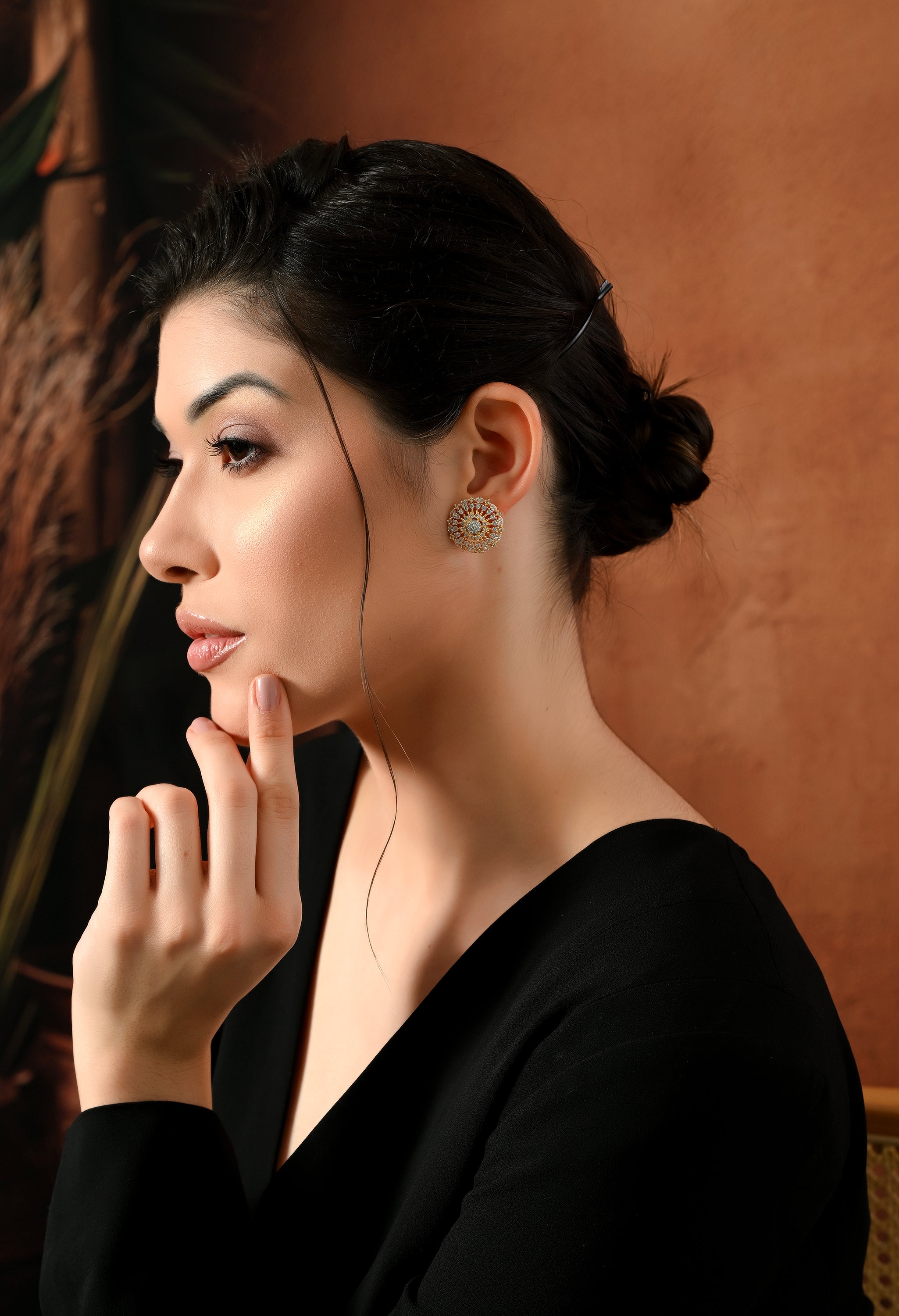 Royal Spark Sunburst Earrings