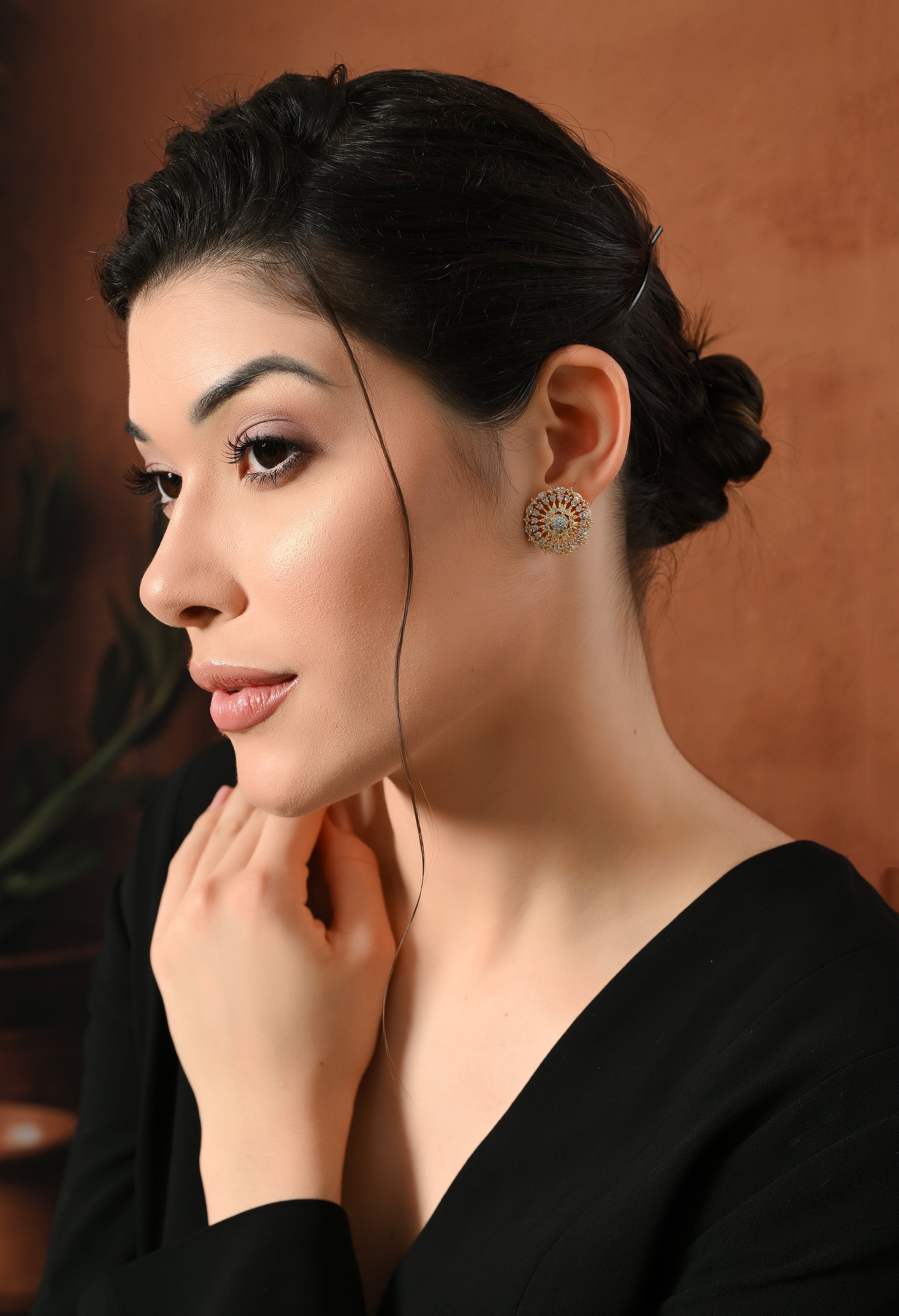 Royal Spark Sunburst Earrings