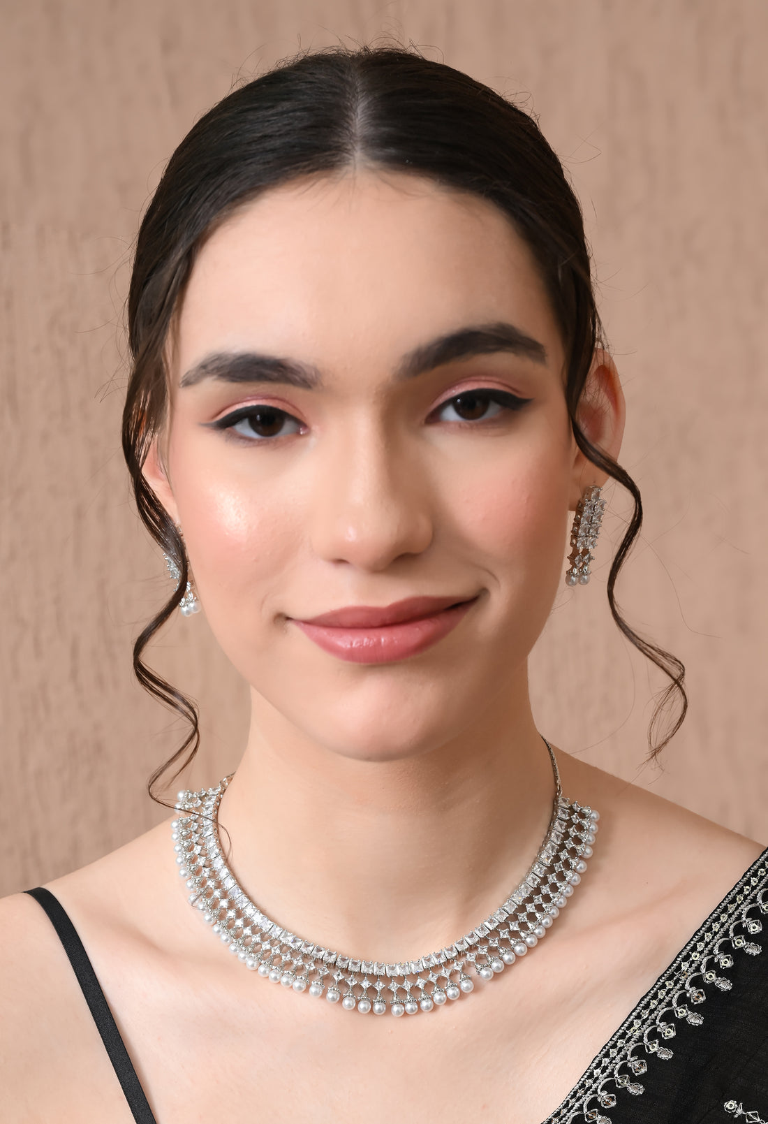 Shimmering Elegance Necklace and Earrings