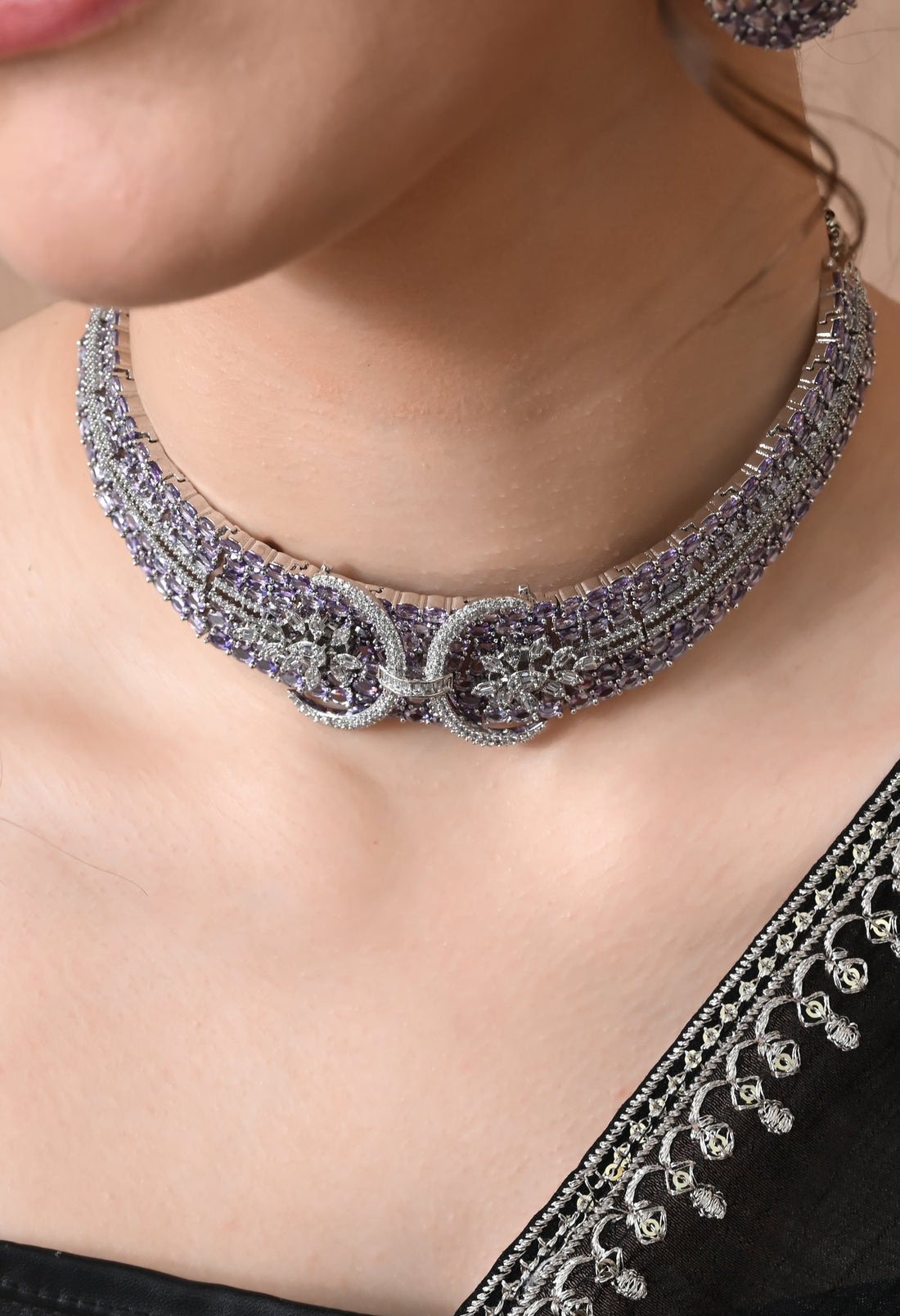 Sparkling Amethyst Choker