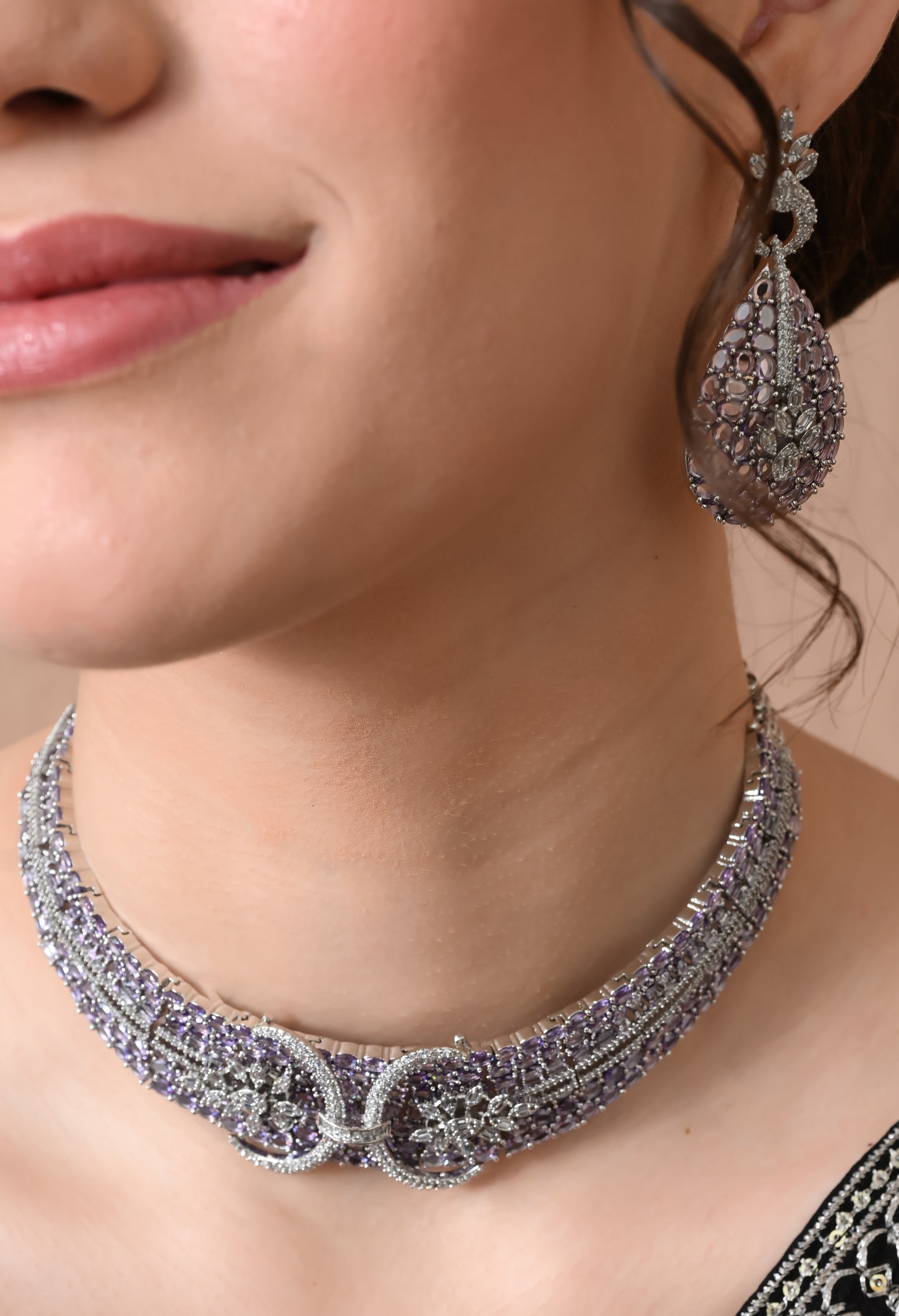 Sparkling Amethyst Choker