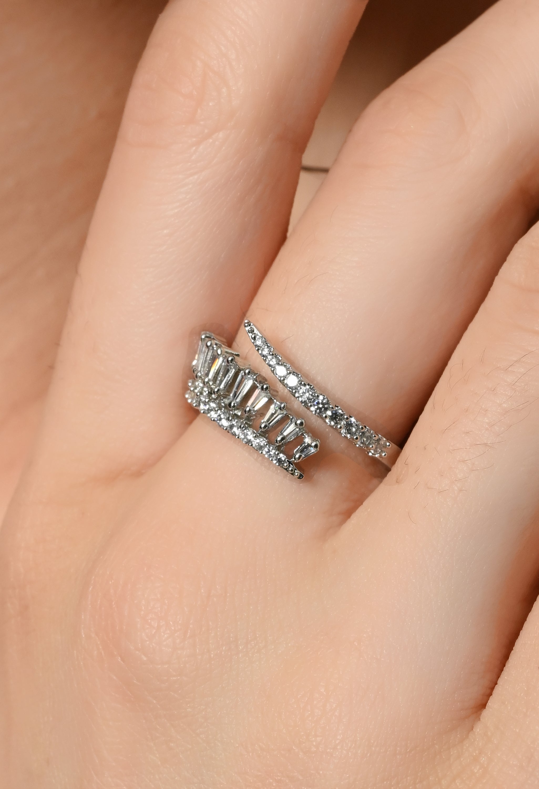 Sparkling Elegance Diamond Row Ring