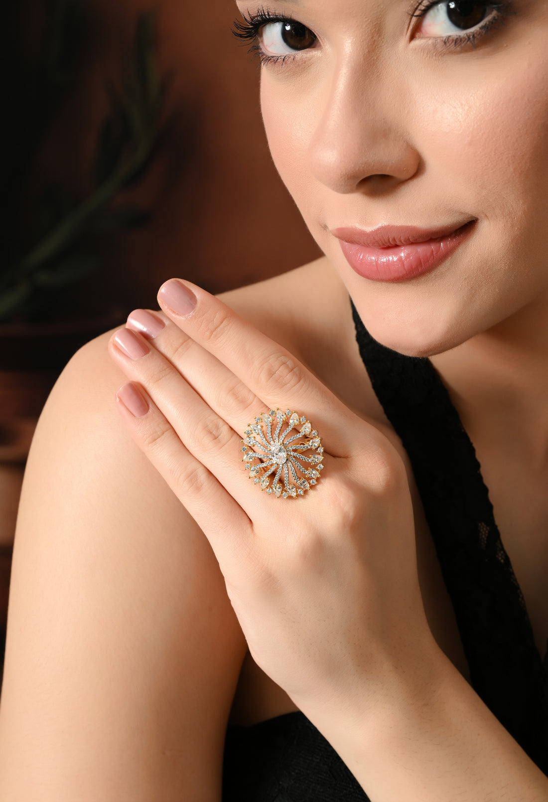 Radiant Bloom Sparkling Elegance Ring