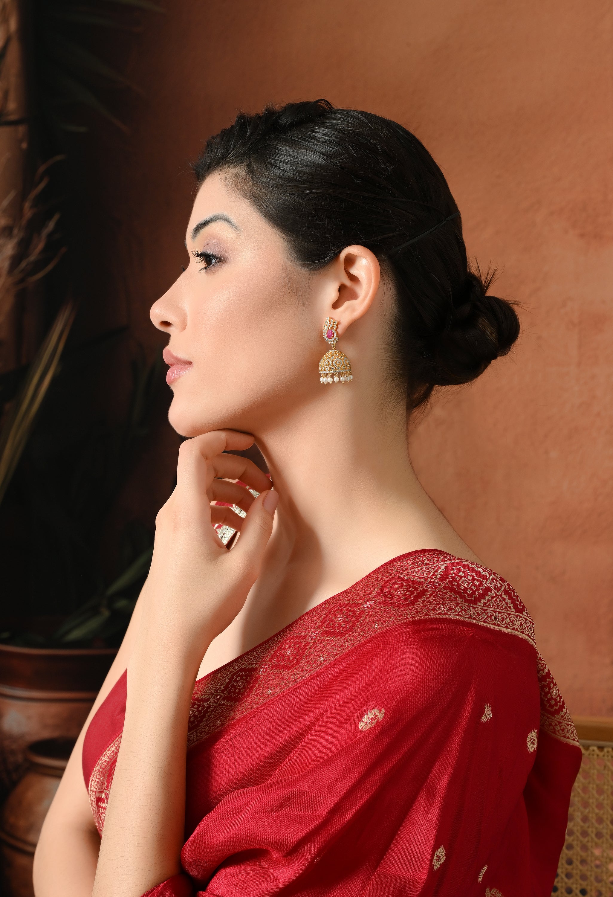 Graceful Charm Pearl Jhumkas
