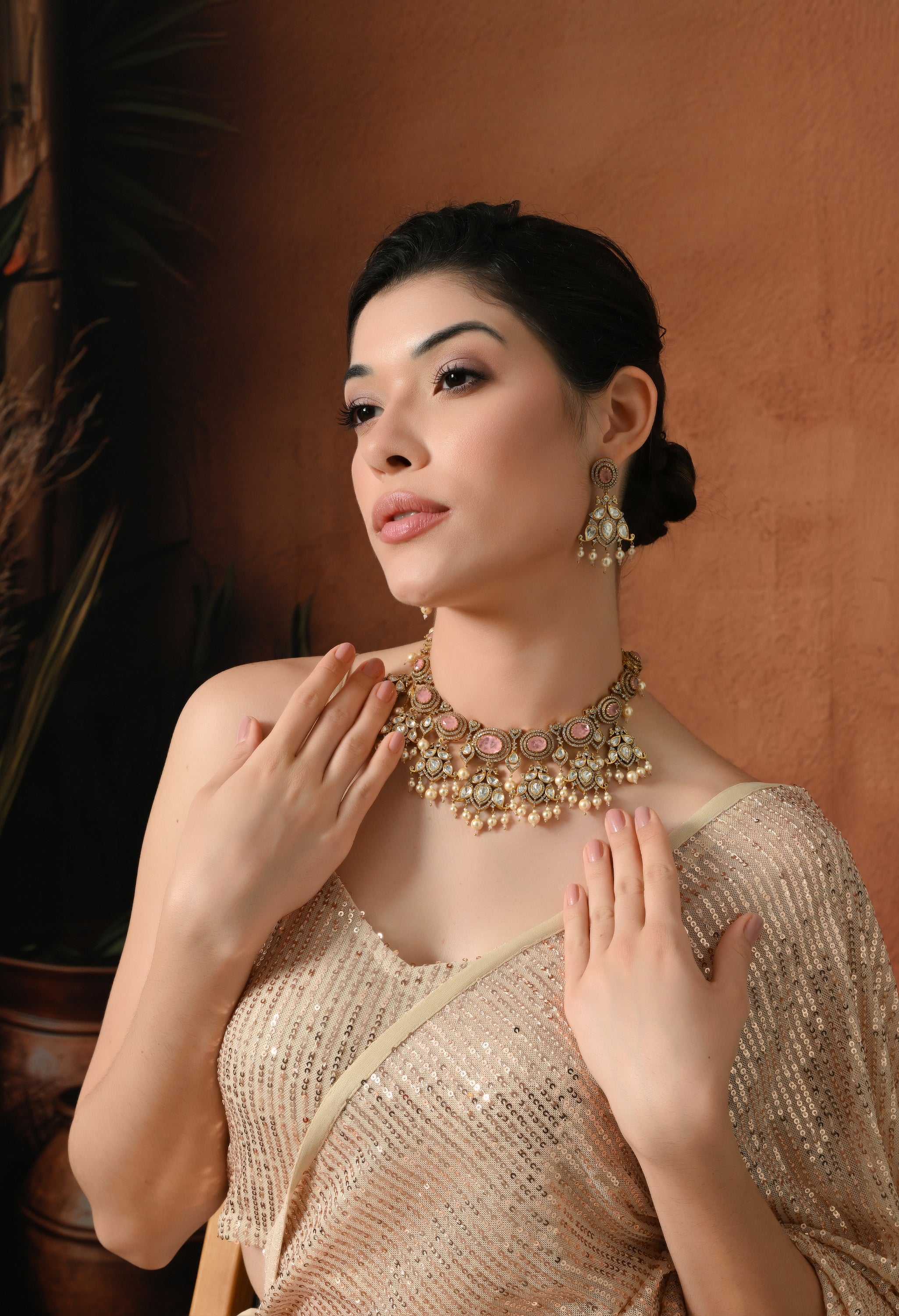 Radiant Elegant Pearl Blossom Necklace
