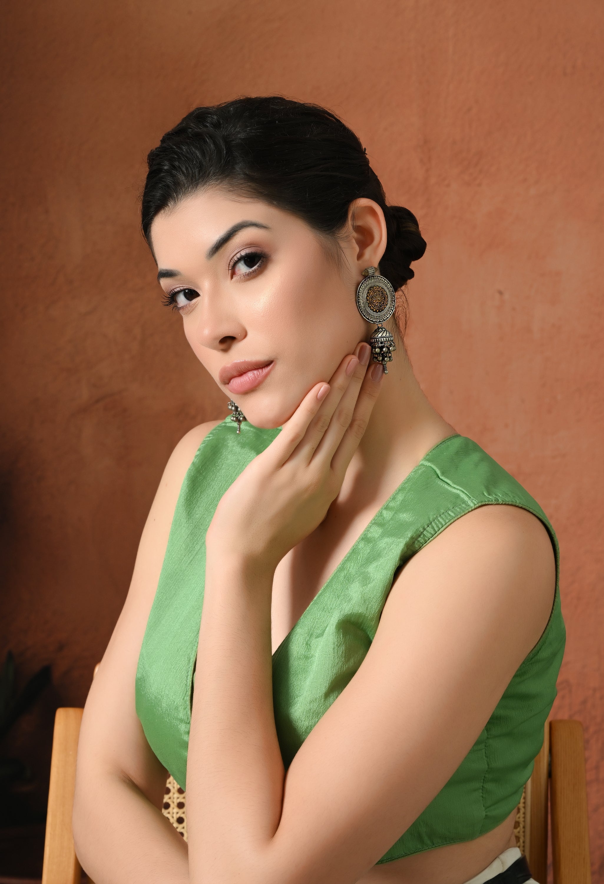 Antique Silver Glow Jhumkas