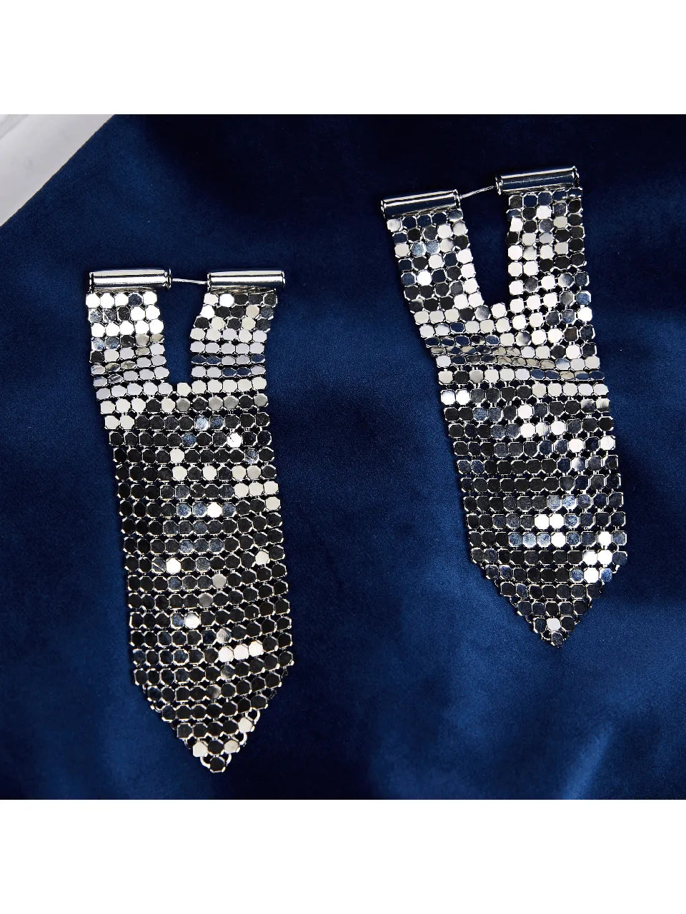 Silver Fringe Earrings